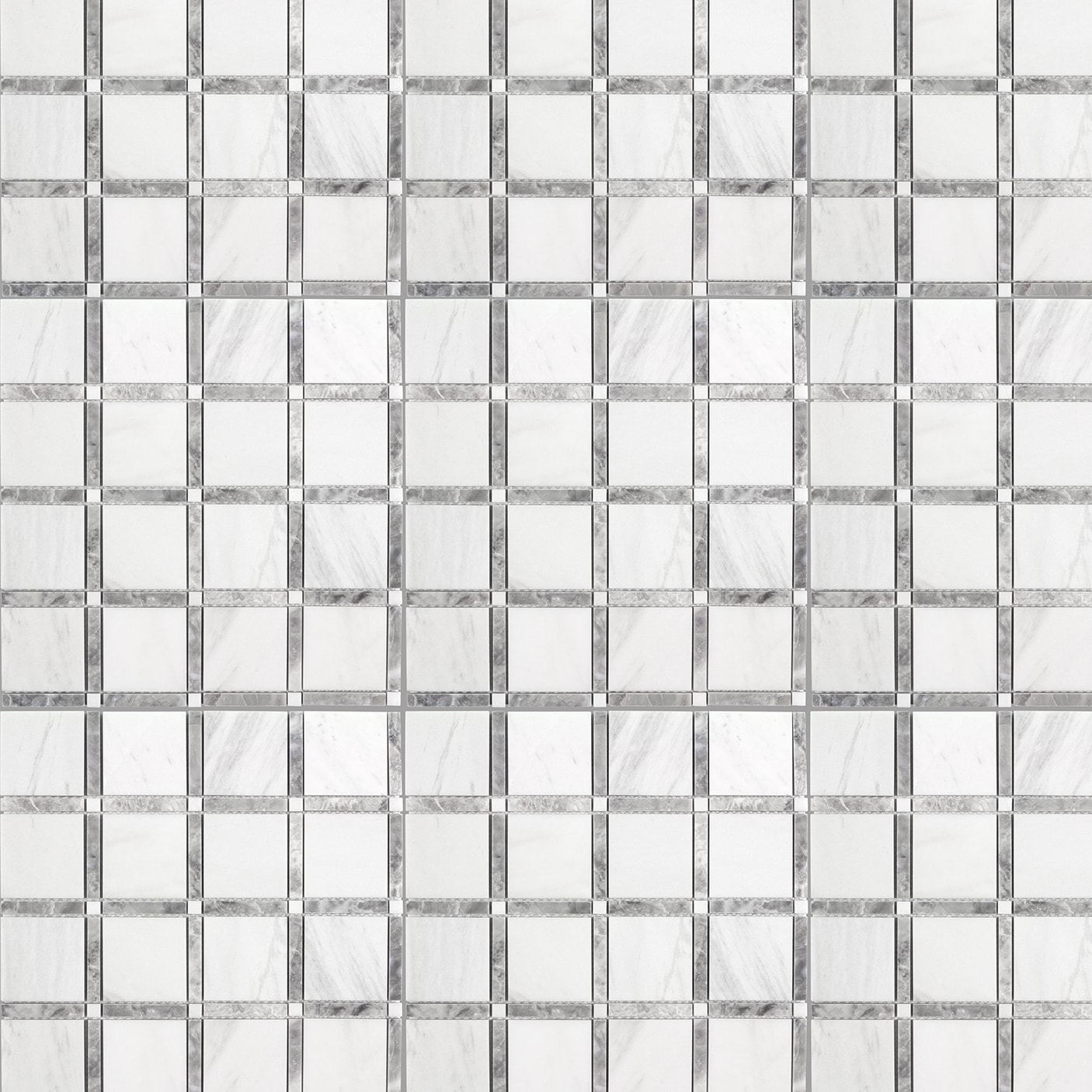 Elida Ceramica White 12-in x 12-in Honed Natural Stone Marble Uniform Squares Floor and Wall Tile