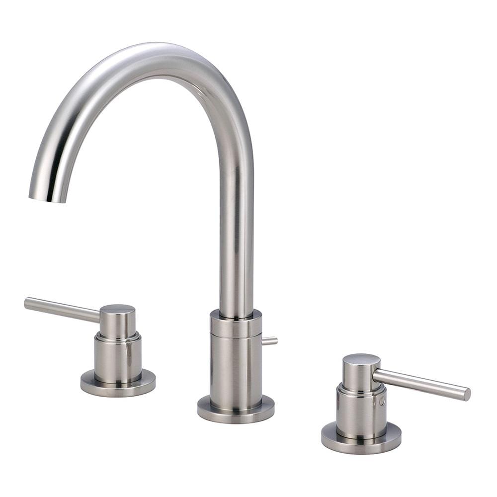 Pioneer Industries 3MT400-BN Motegi Brushed nickel Widespread 2-handle WaterSense High-arc Commercial/Residential Handle Bathroom Sink Faucet with Drain