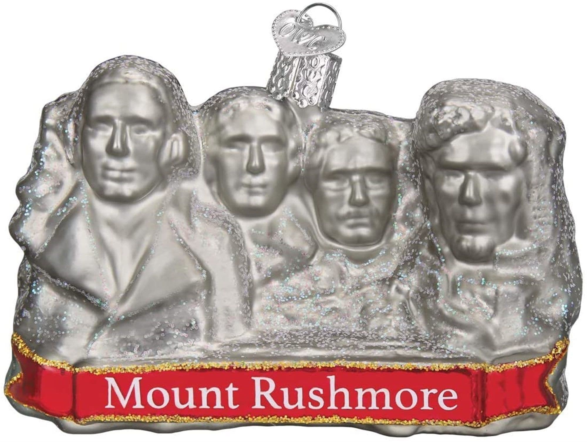 Old World Christmas 729343361837 Blown Glass Ornament for Christmas Tree - Mount Rushmore