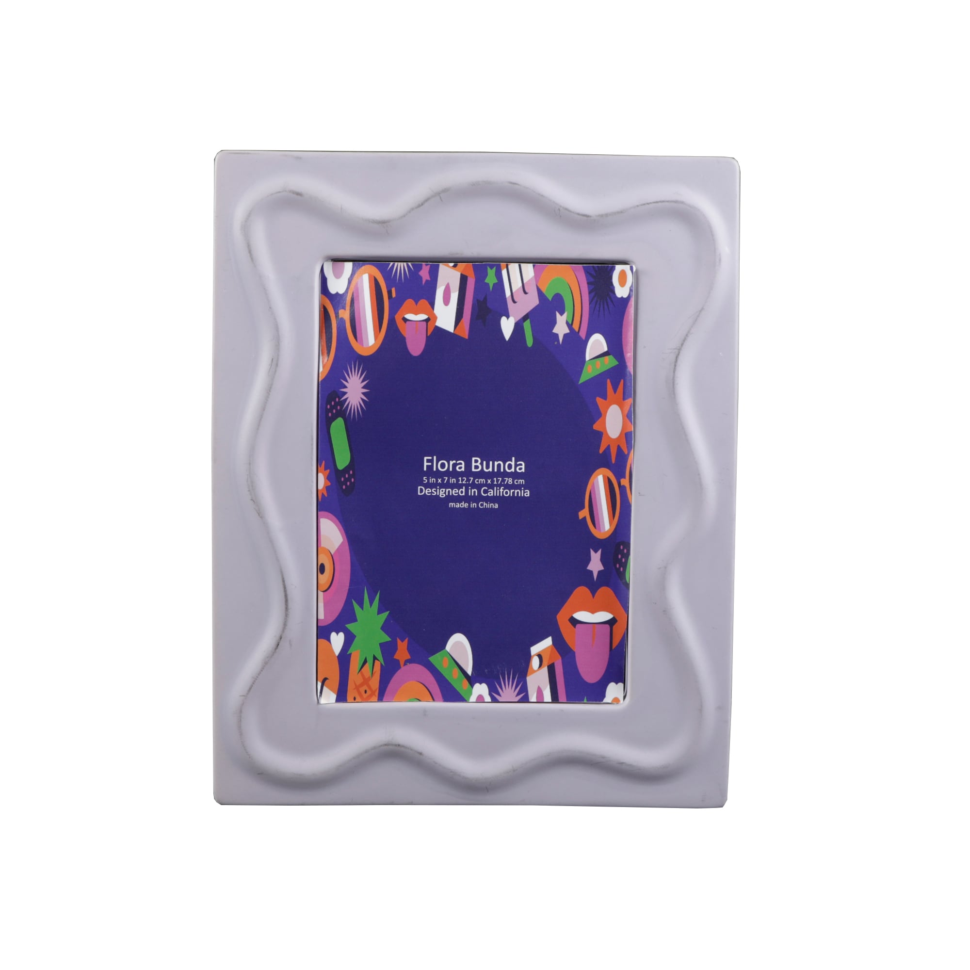  FM104ME-LILAC Lilac Ceramic ( 5-in x 7-in ) Picture frame