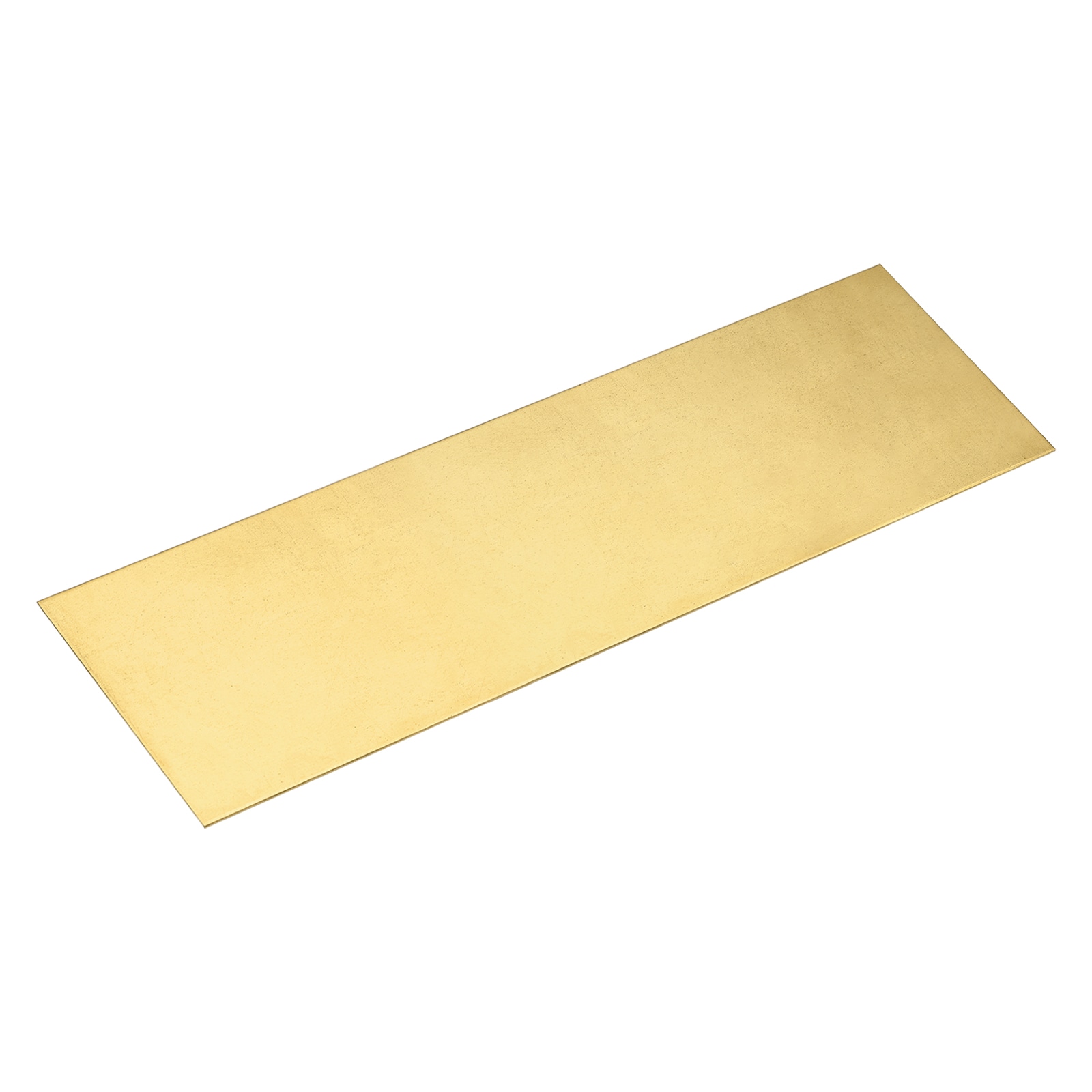 Unique Bargains Brass Sheet 12 x 4-Inch Metal Sheets 0.03-Inch Thickness H62 Brass Plates for DIY Crafts Electrical Repairs Industry