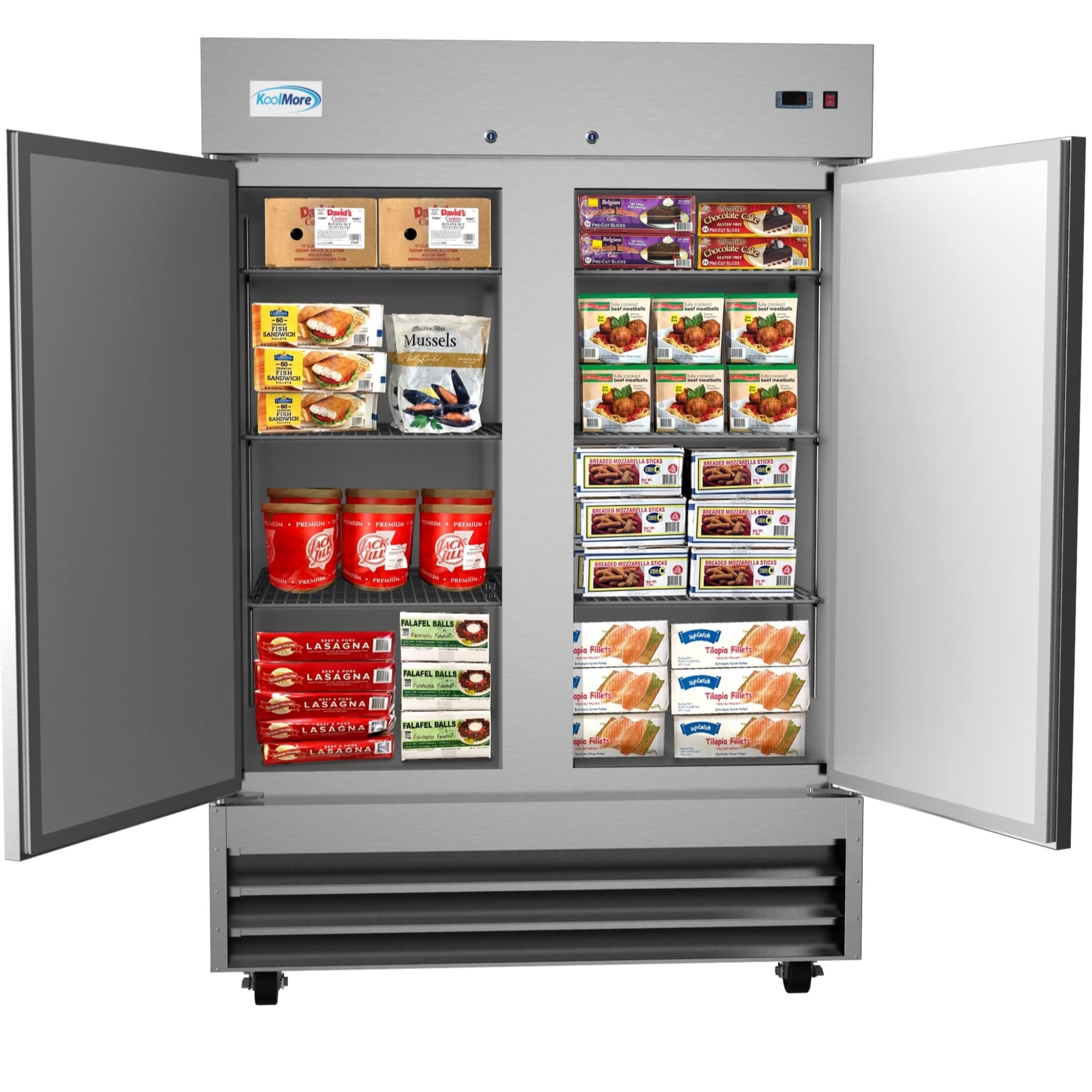 KoolMore 41.3-cu ft Frost-free Commercial Freezer (Stainless Steel) in the  Commercial Freezers department at Lowes.com