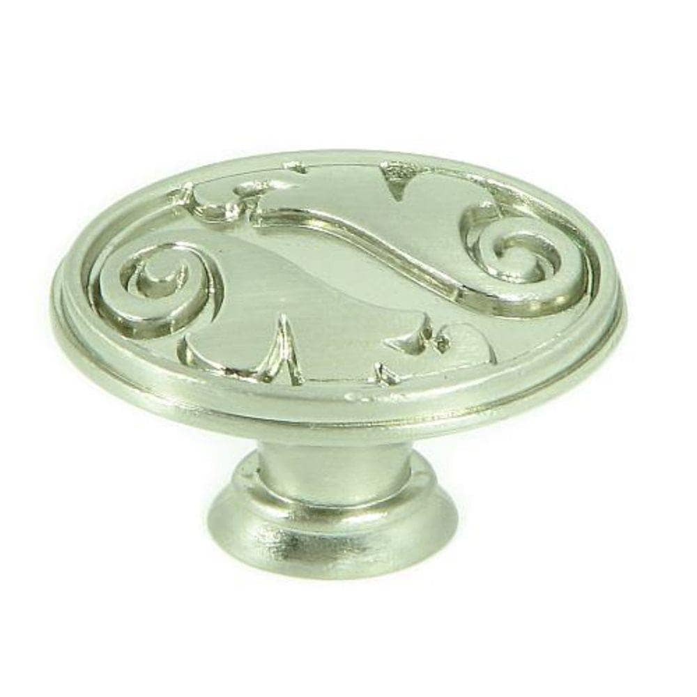 Stone Mill Hardware CP81097-SN Oakley Satin nickel Oval Traditional Cabinet Knob