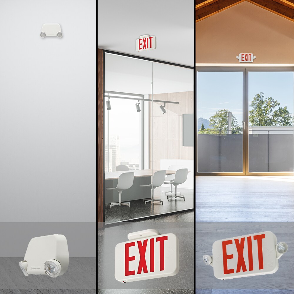 Shop Lithonia Lighting Small Round EXRG Exit & Emergency Bundle at