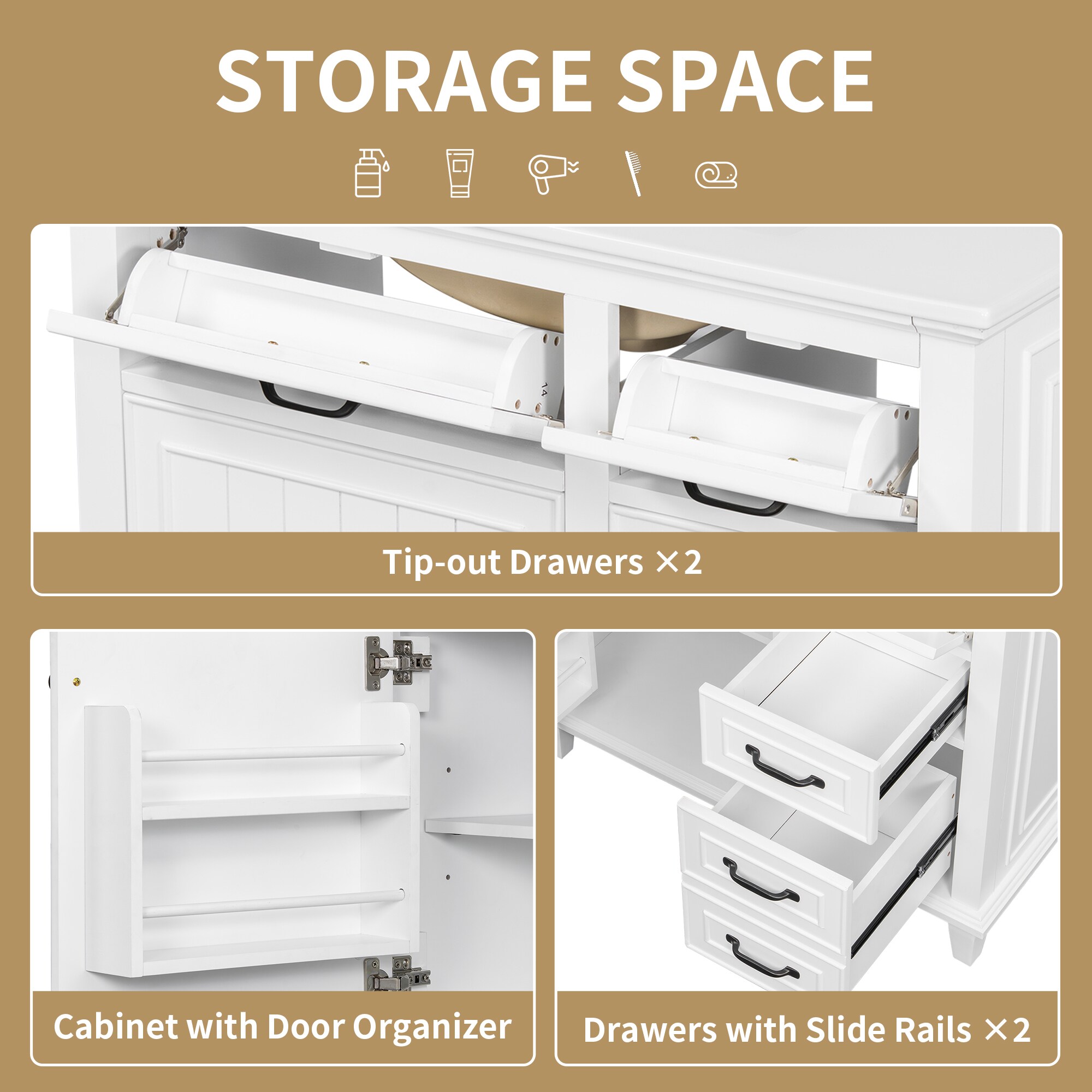 ModernLuxe L3P-N725P336554K Bath-Vanity-Combo - View #5