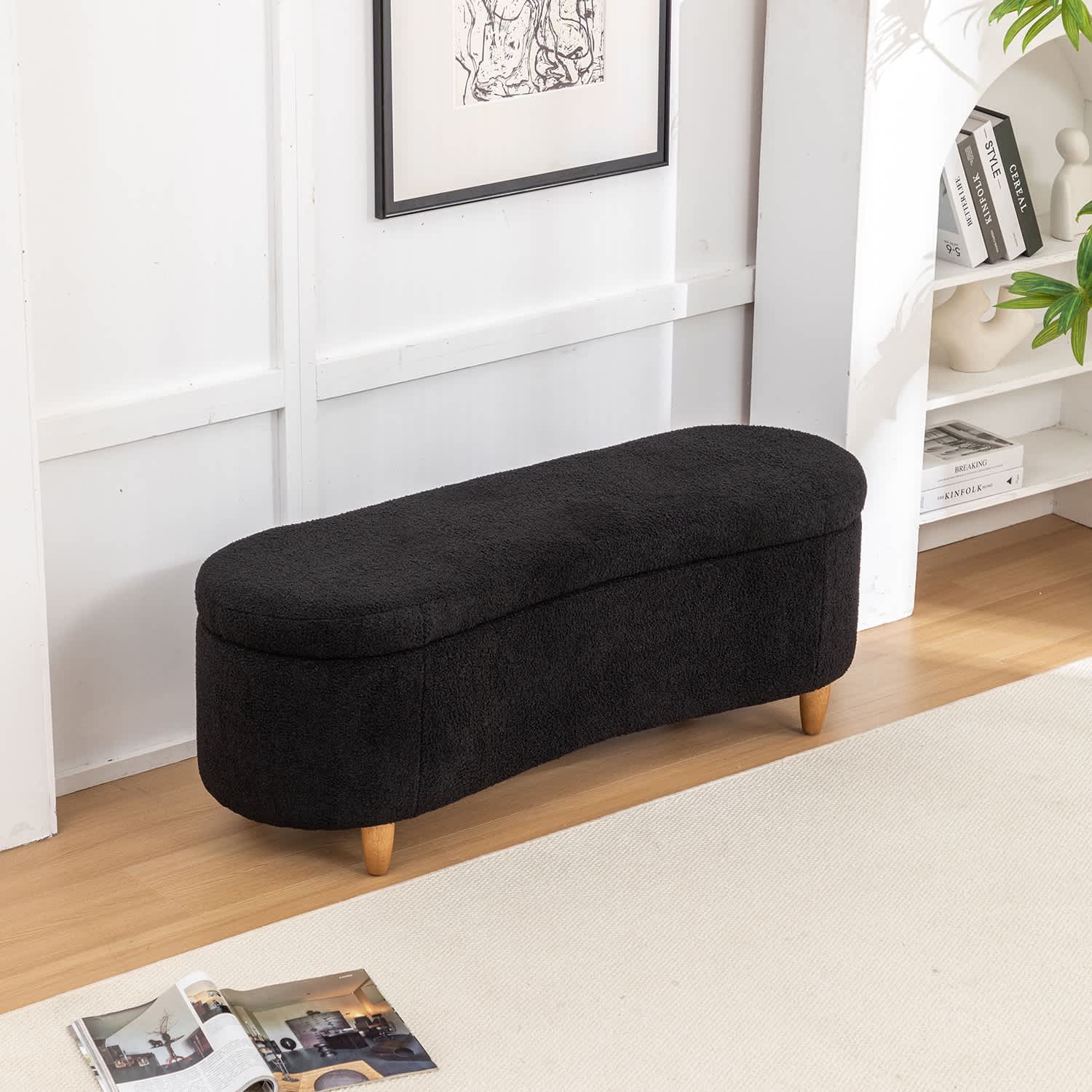 SEYNAR XY739-BLACK Indoor-Ottomans - View #2