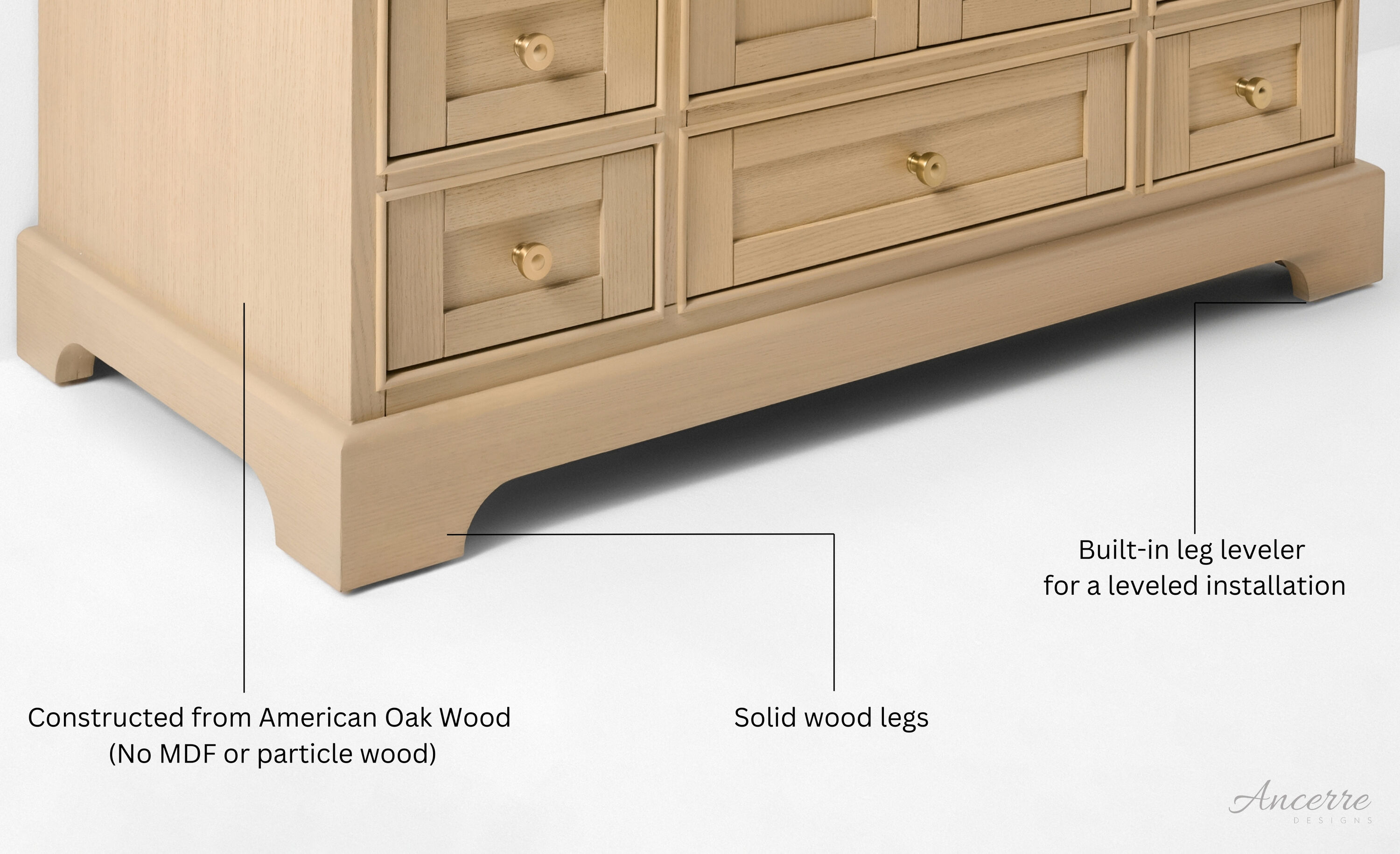 Ancerre Designs VTSAUDREY48OAKWQZ Bath-Vanity-Combo - View #8