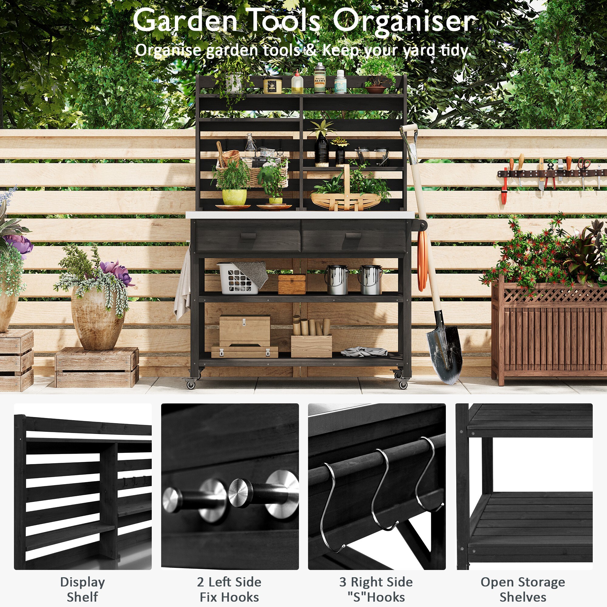 Huluwat P1-P228274B Potting-Benches - View #6