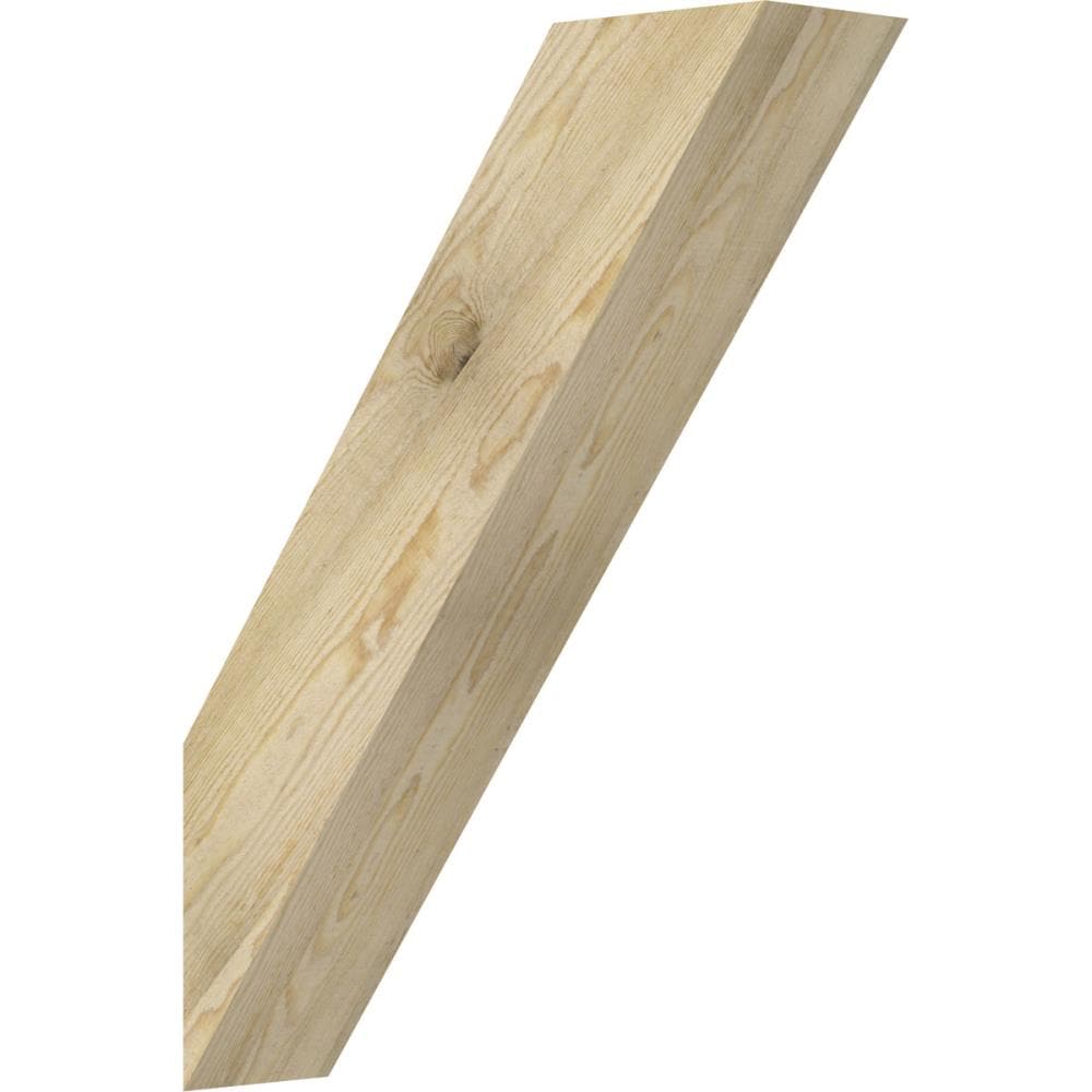 Ekena Millwork BRC06X22X30TRA00RDF 6-in x 22-in x 30-in Douglas Fir Unfinished Wood Traditional rough sawn