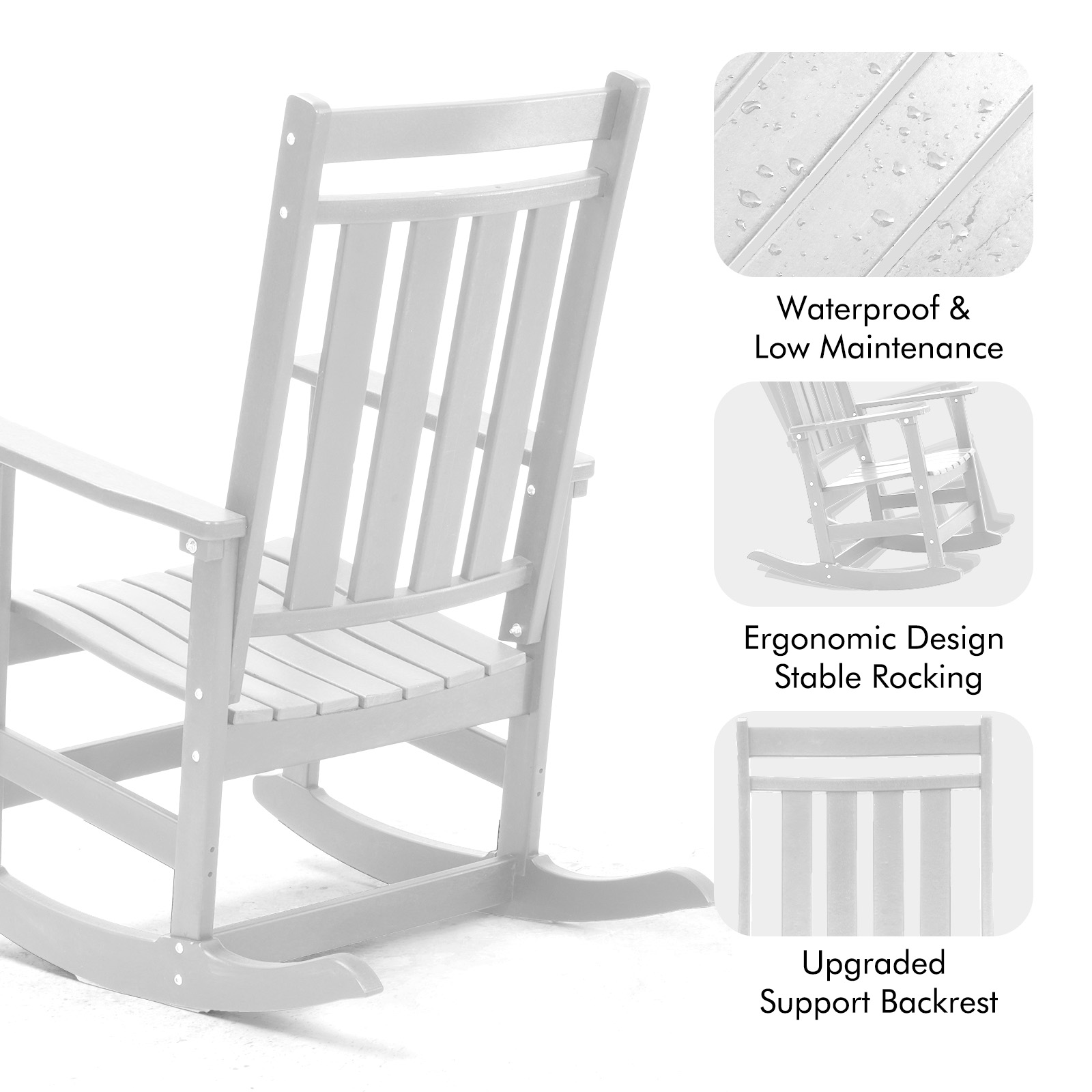 GARSING 22RC-WHITE Patio-Chairs - View #8