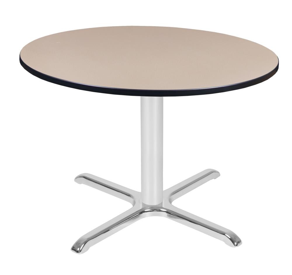 Regency TVX48RNDBECM Breakroom Off-white 4-Person Training Table (48-in W x 29-in H)