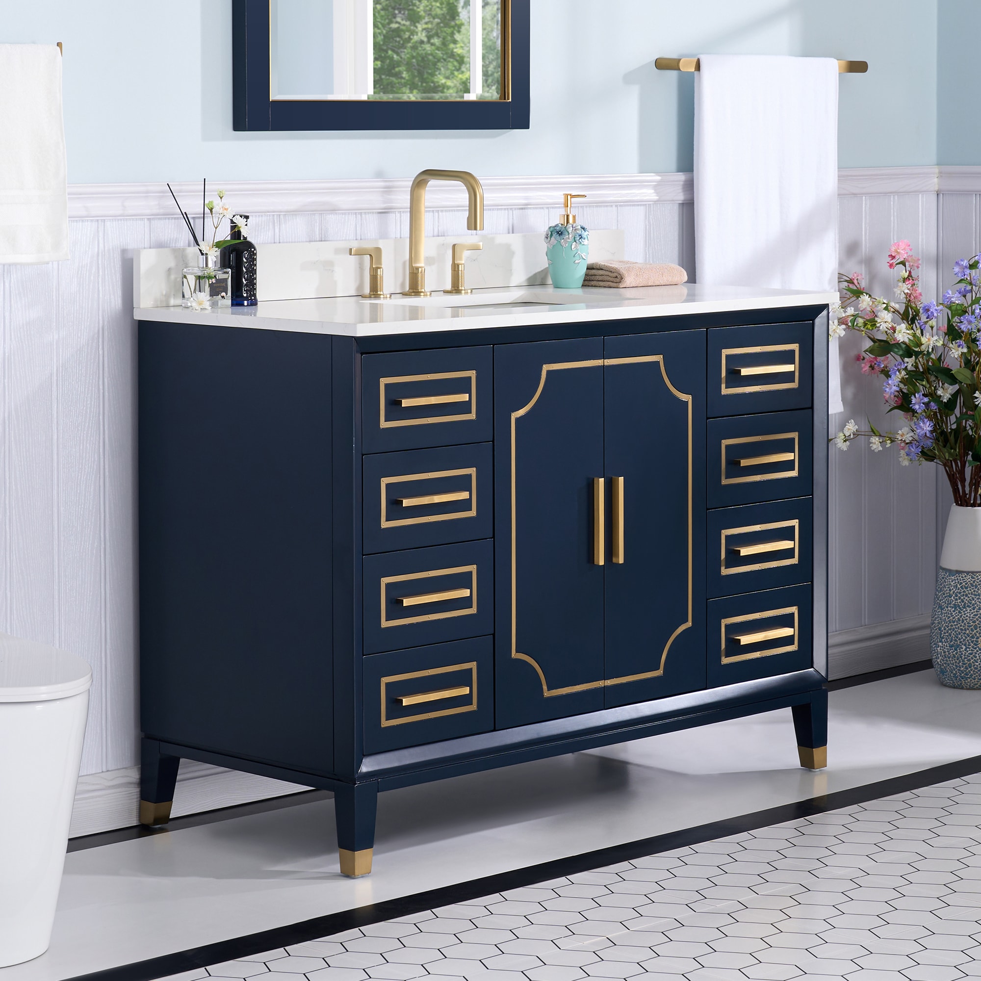 WELLFOR MELODY48QZ-NB Bath-Vanity-Combo - View #5