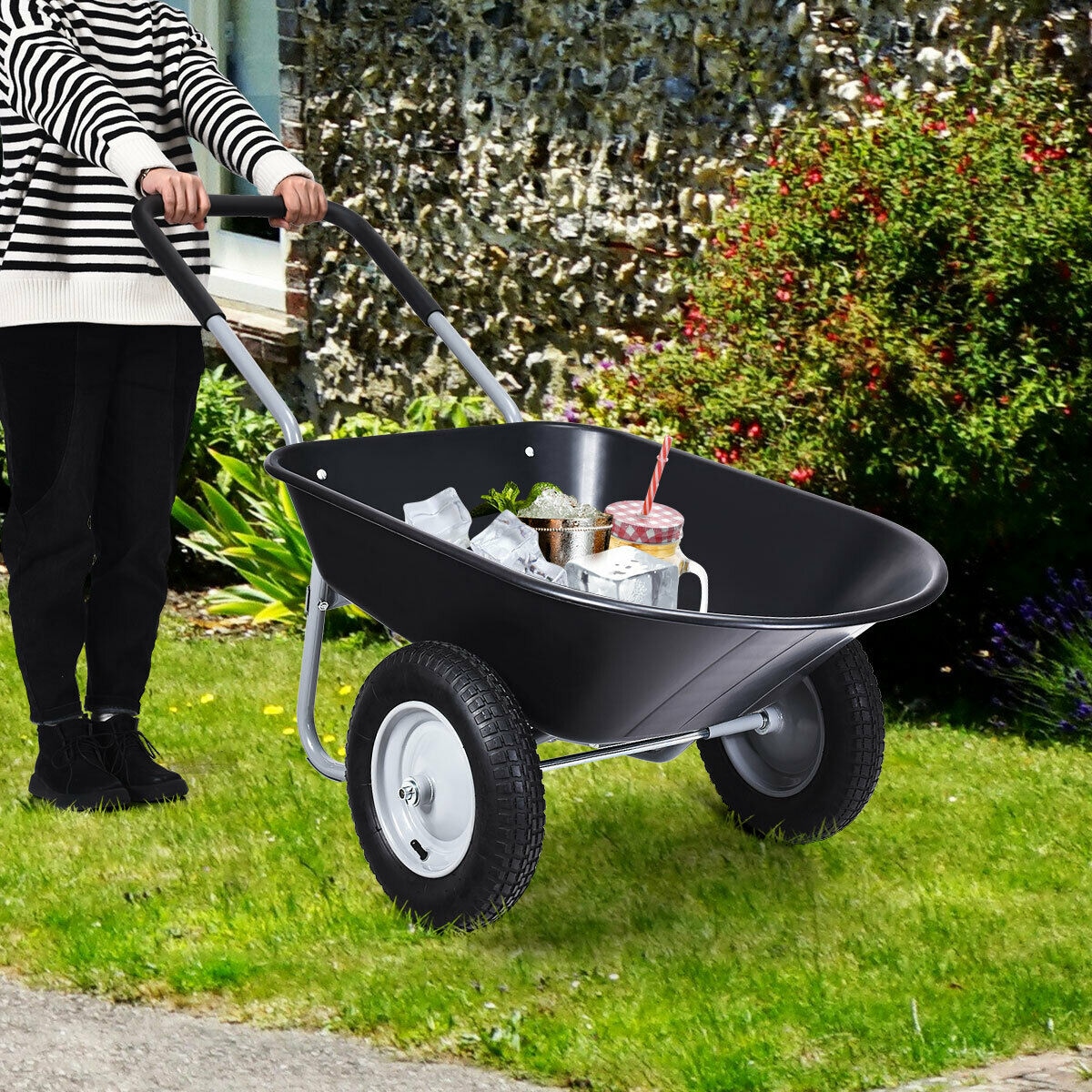 WELLFOR TSG35154BK wheelbarrow - View #4