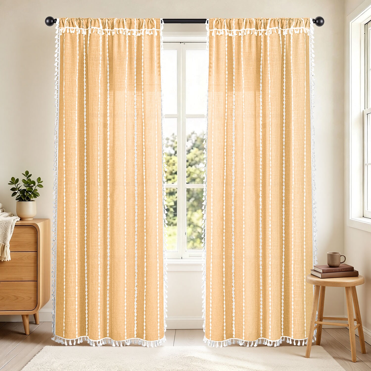 Awesome Home AW-BO-52108OR curtains - View #3