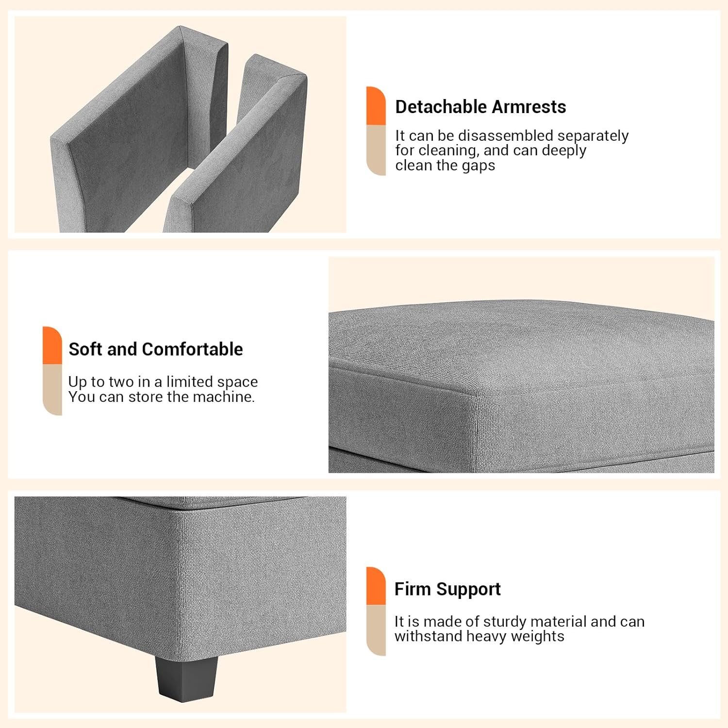 Der Rose LXL-PHO-10LP714V Sofas-Loveseats - View #7