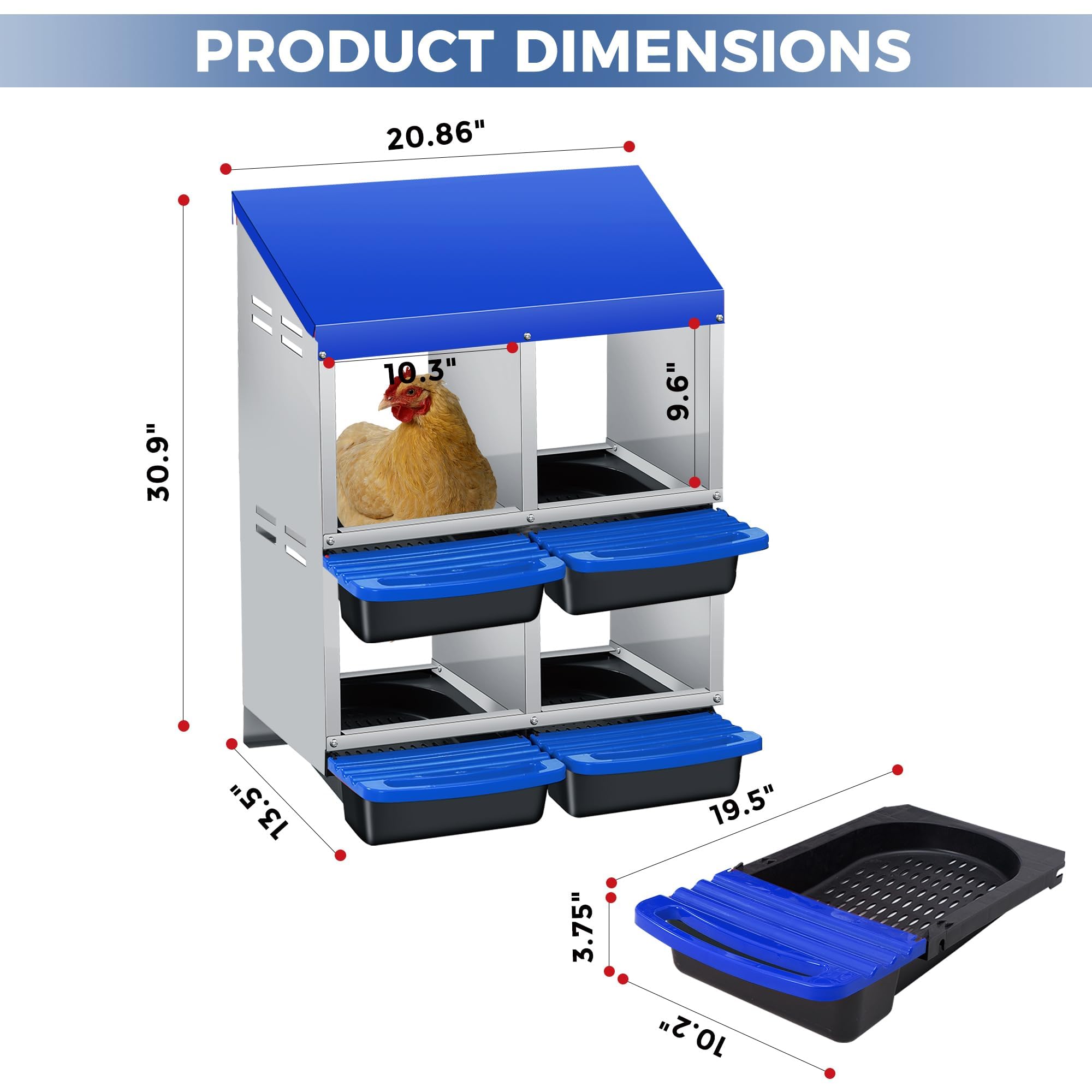 DEXSO ENCOREPPGBA9206 Chicken-Coops-Rabbit-Hutches - View #3