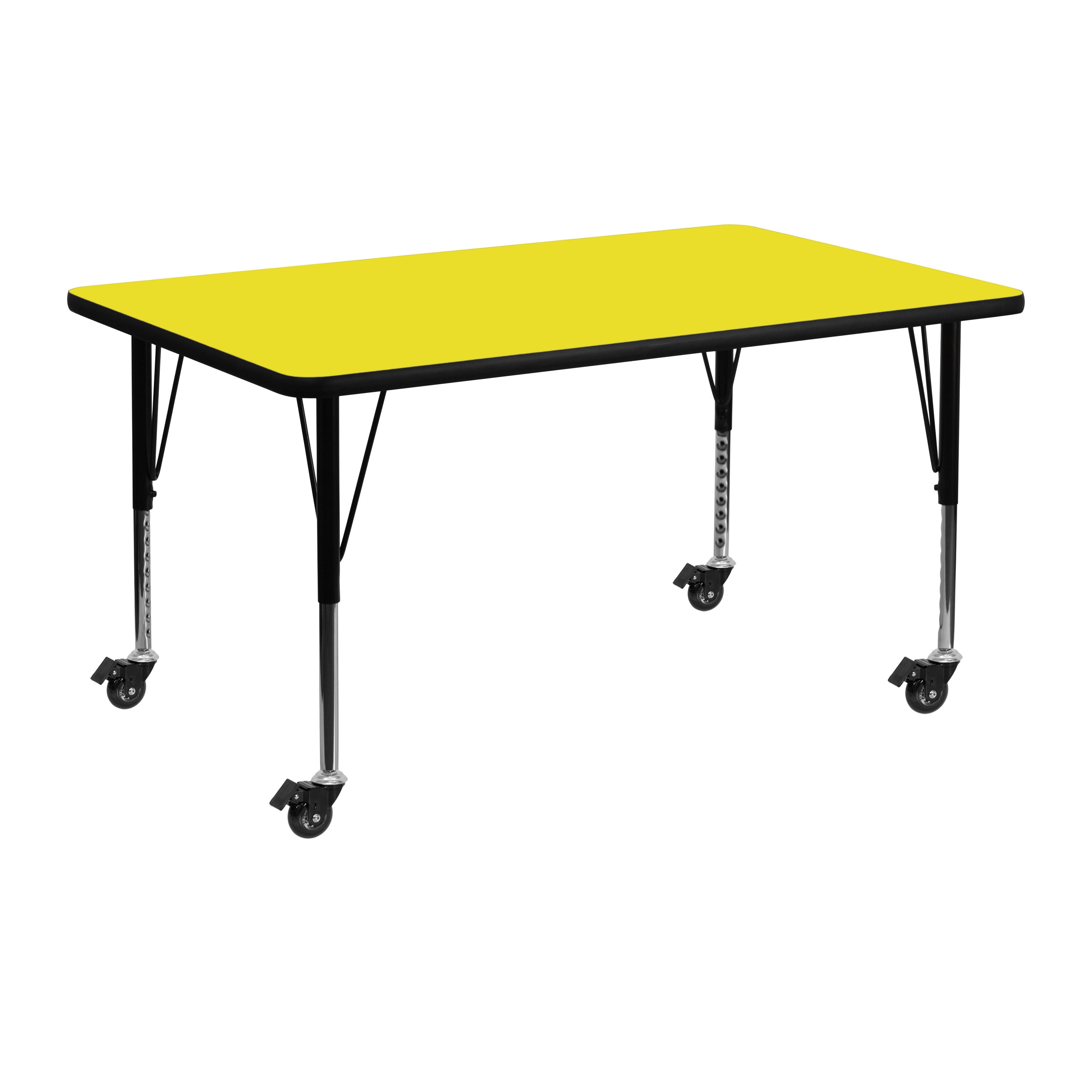 Flash Furniture 847254080064 Yellow Rectangular Kid's Play Table
