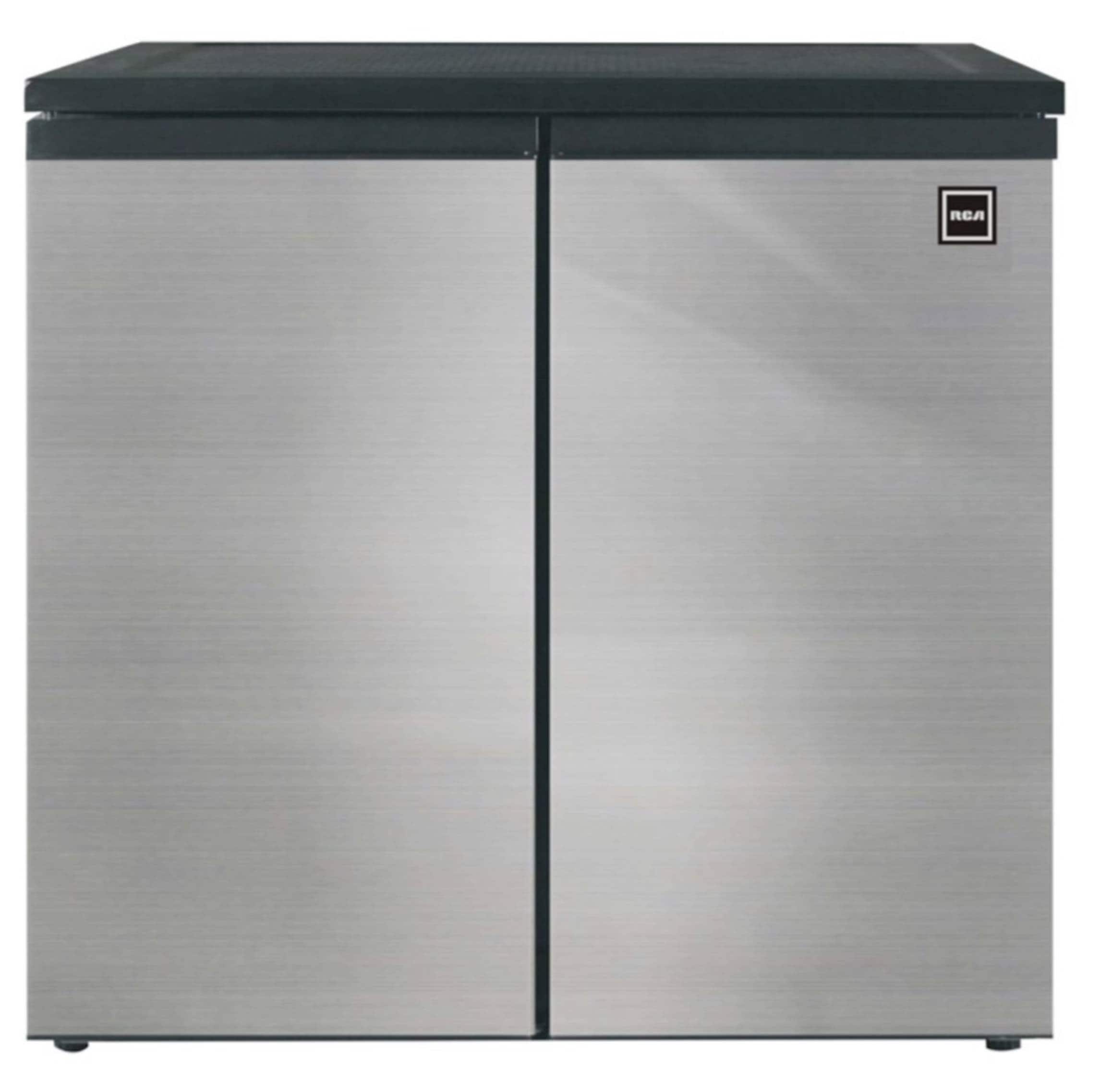RCA - 2-Door - Compact Refrigerator/Freezer - Reversible Doors