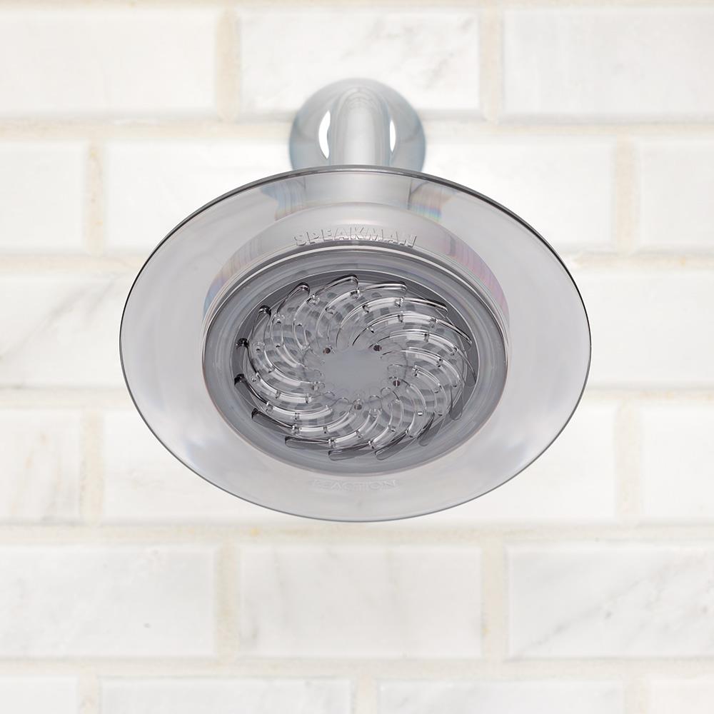 Smokey Gray Chrome Multi-Head Wall Mounted Showerhead