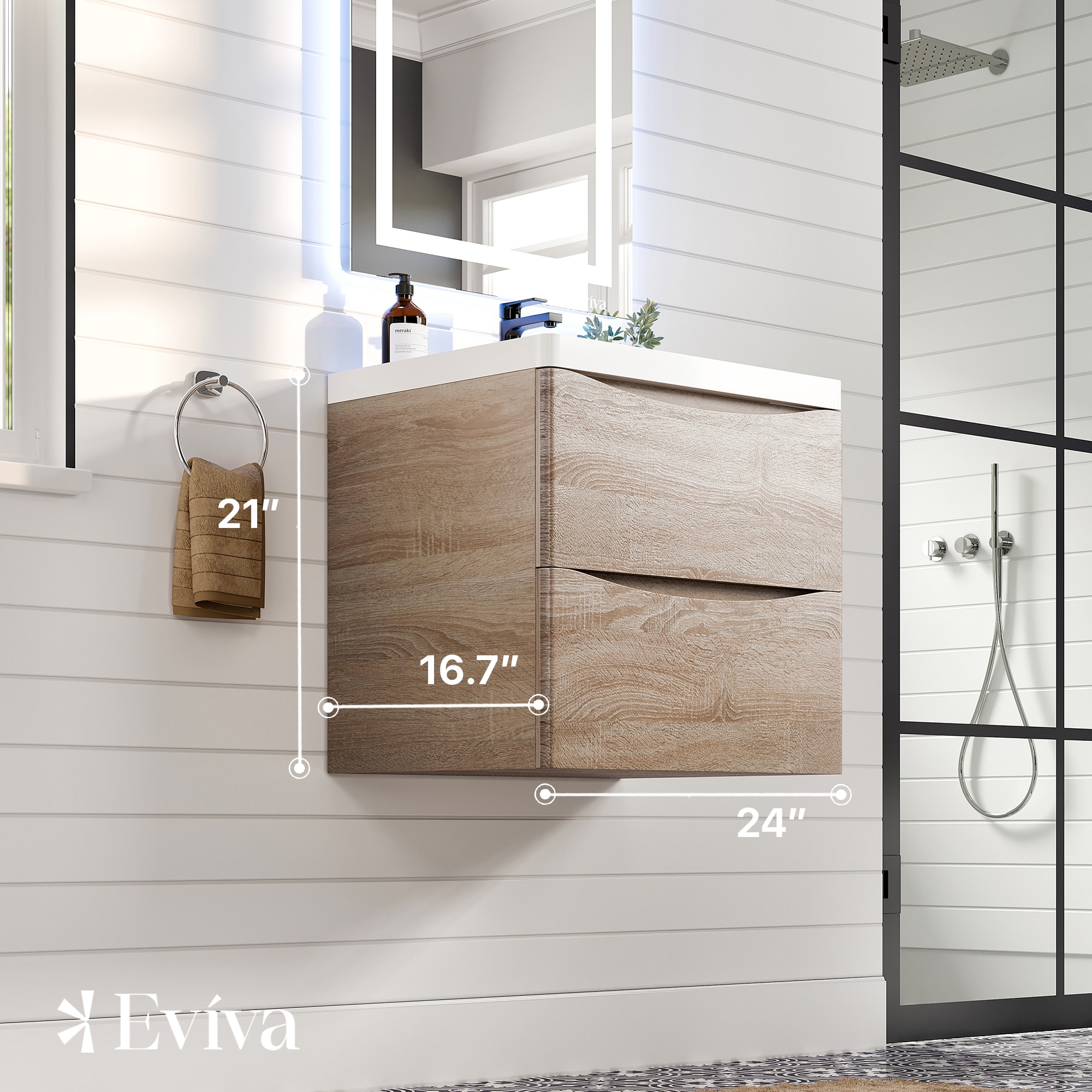 Eviva EVVN600-24WHOK-WM Bath-Vanity-Combo - View #2