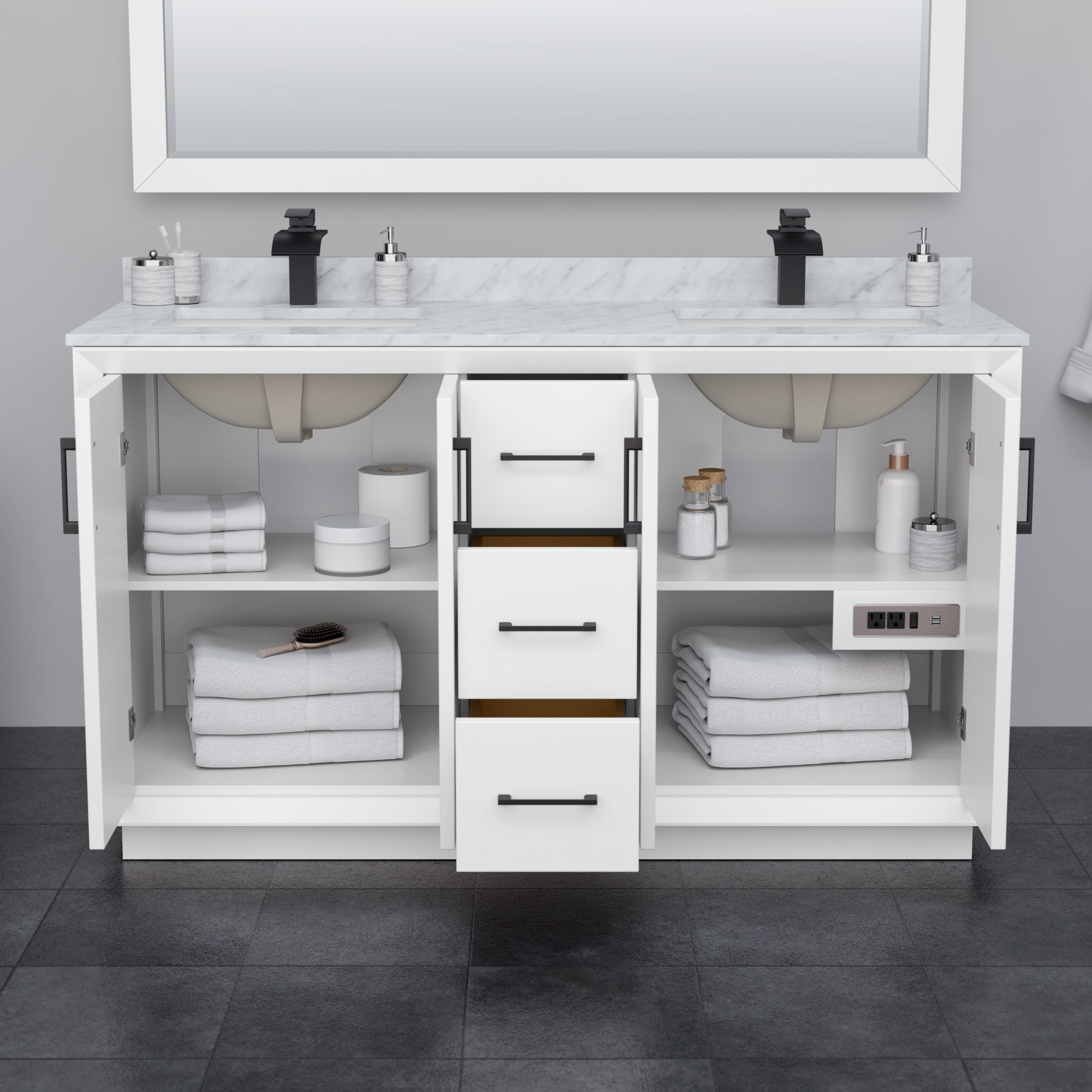 Wyndham Collection WCF414160DWZCXSXXMXX vanities - View #3