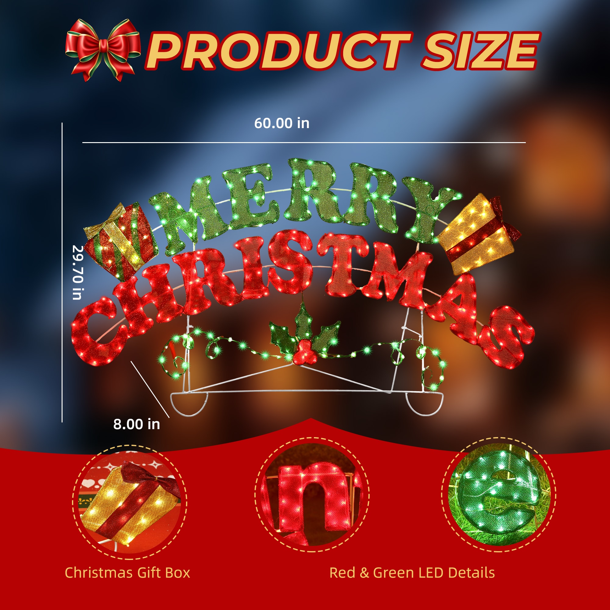 Starfree HOXSOD0106-HI Outdoor-Christmas-Decor - View #6