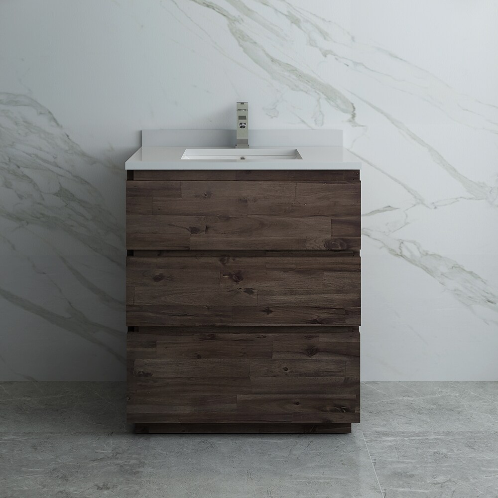 Formosa 30'' Brown Quartz Top Single Vanity