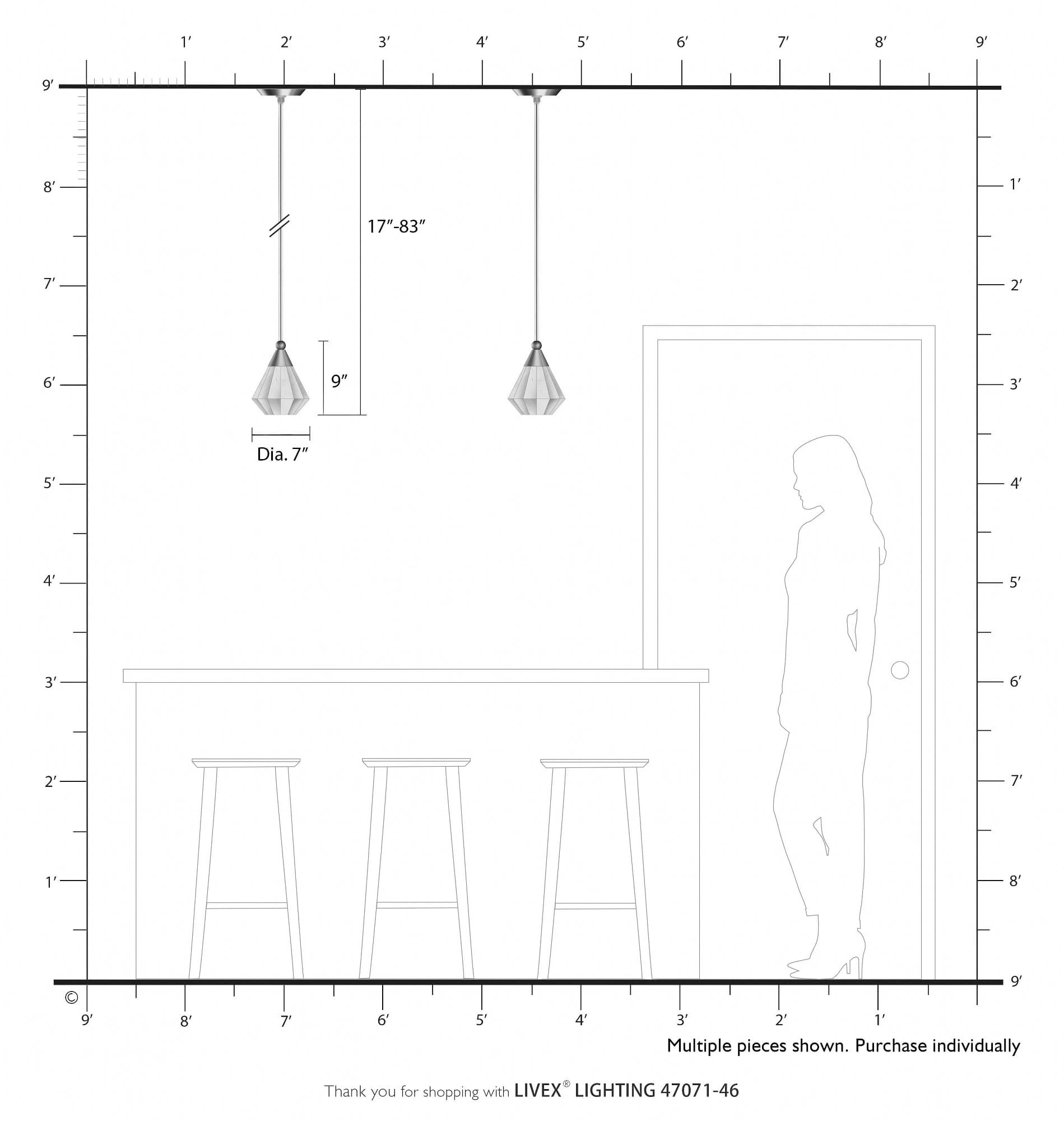 Livex Lighting A-LIVEX-47071-46 Pendant-Lights - View #2