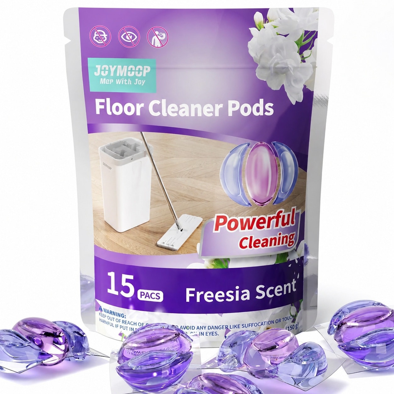 Anqtovp  Floor Cleaner for Mopping 15 pcs Mopping Solution for Hardwood Tile Laminate Fast Drying Long Lasting Scent Works with Mop Bucket