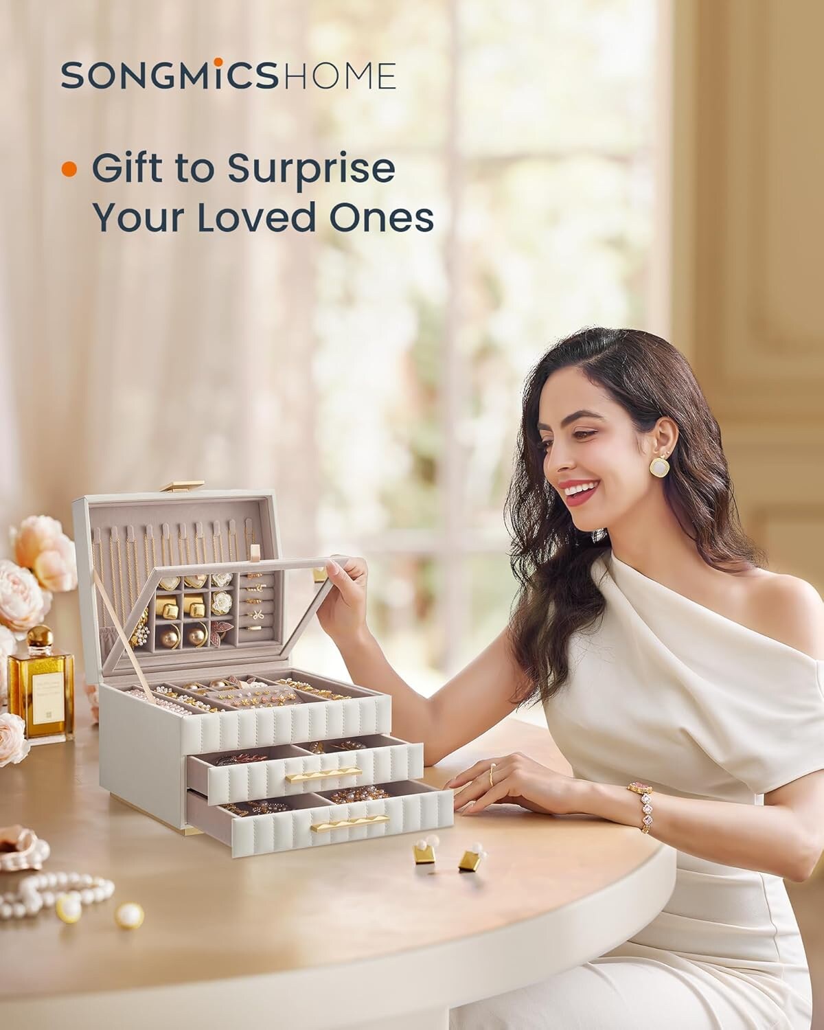 SONGMICS HOME JBC183W01 Jewelry-Organization - View #2