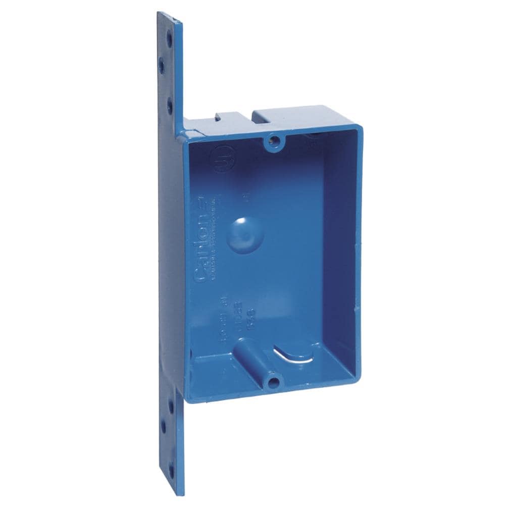 CARLON 1-Gang Plastic New Work Switch/Outlet Electrical Box at