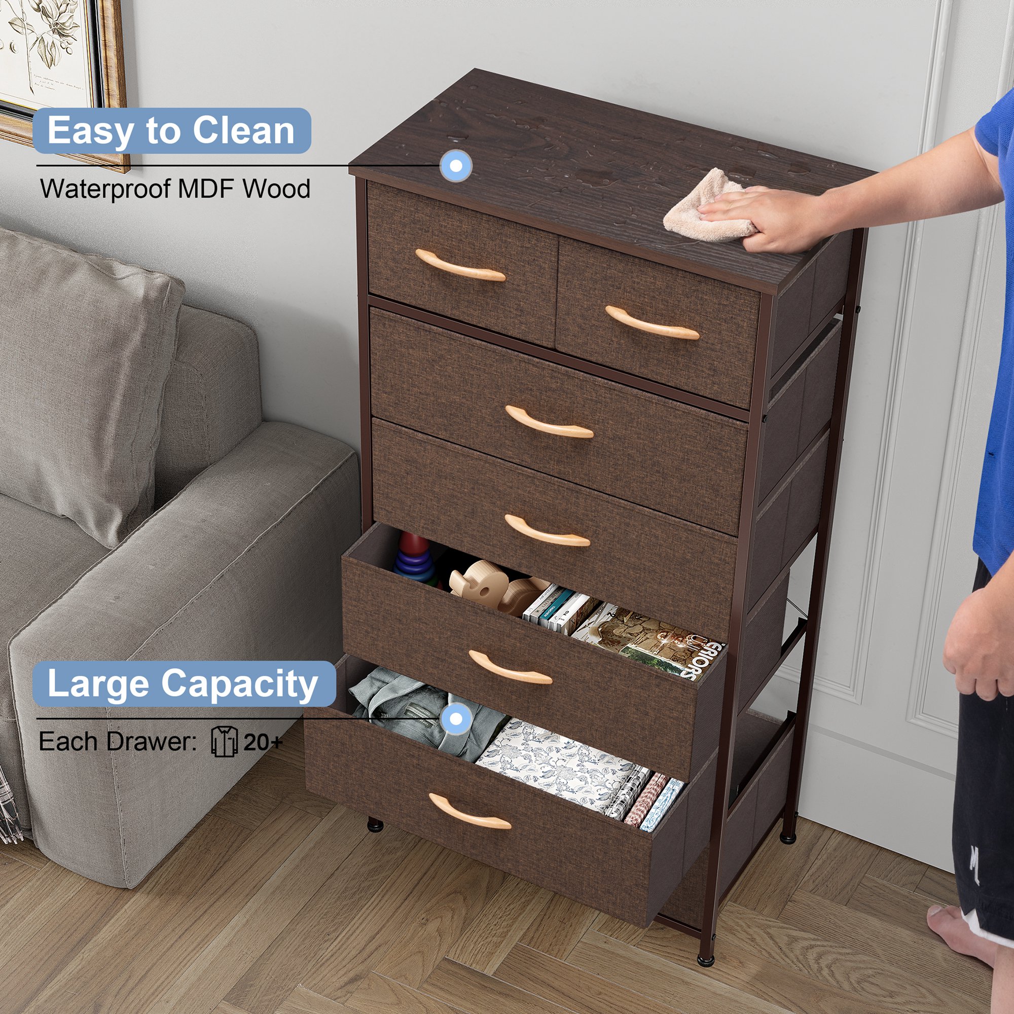 CloudFly CL-HD024BRN dressers - View #8