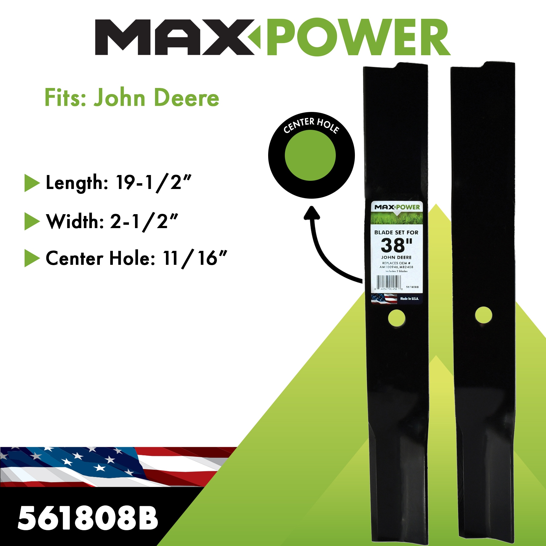 MaxPower 561808B Ope-Mower-Blades - View #2