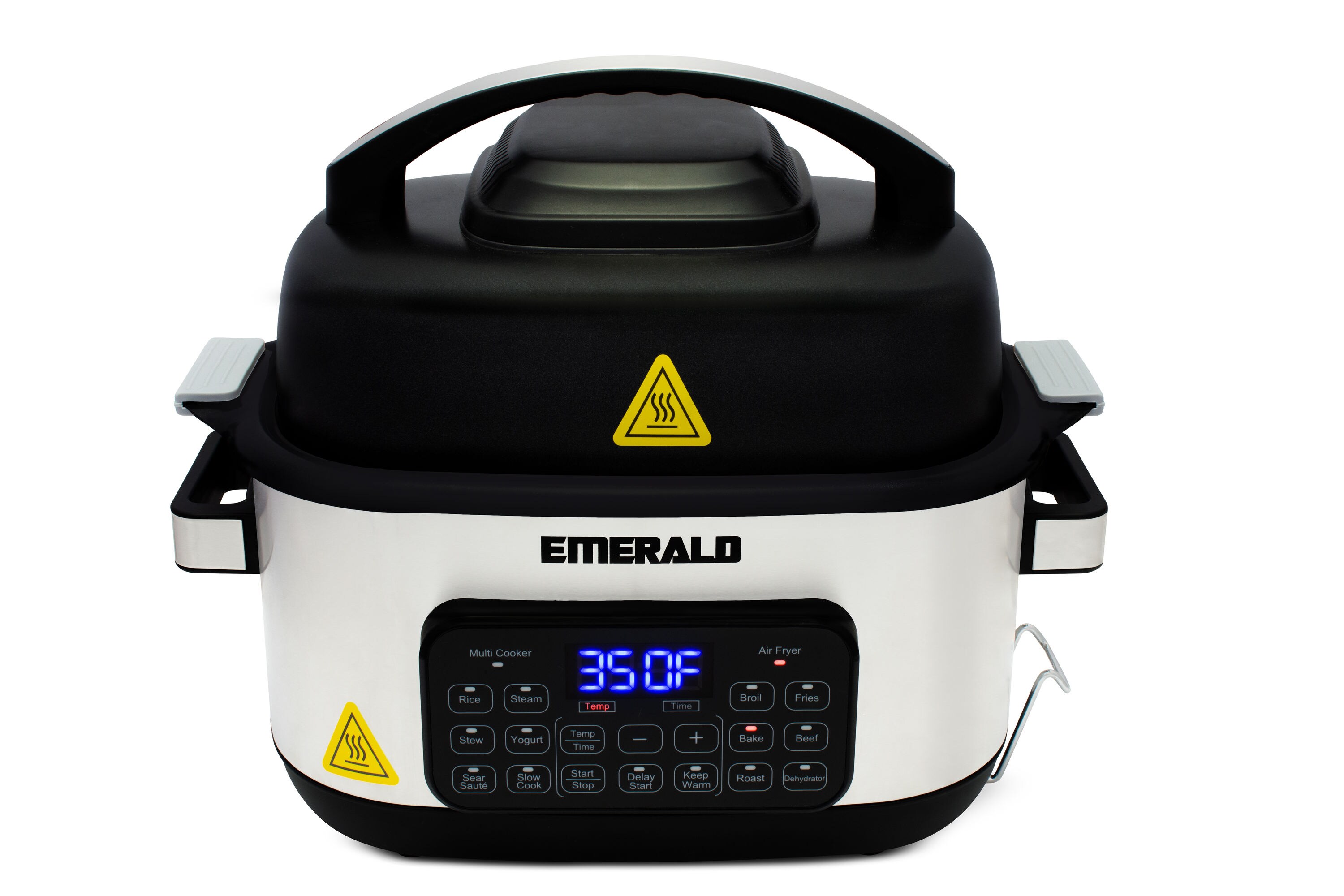 Emerald Air Fryer with Digital LED Touch Display 1400 Watts with Slide Out  Basket and Pan, 4.2QT Capacity (1812) 