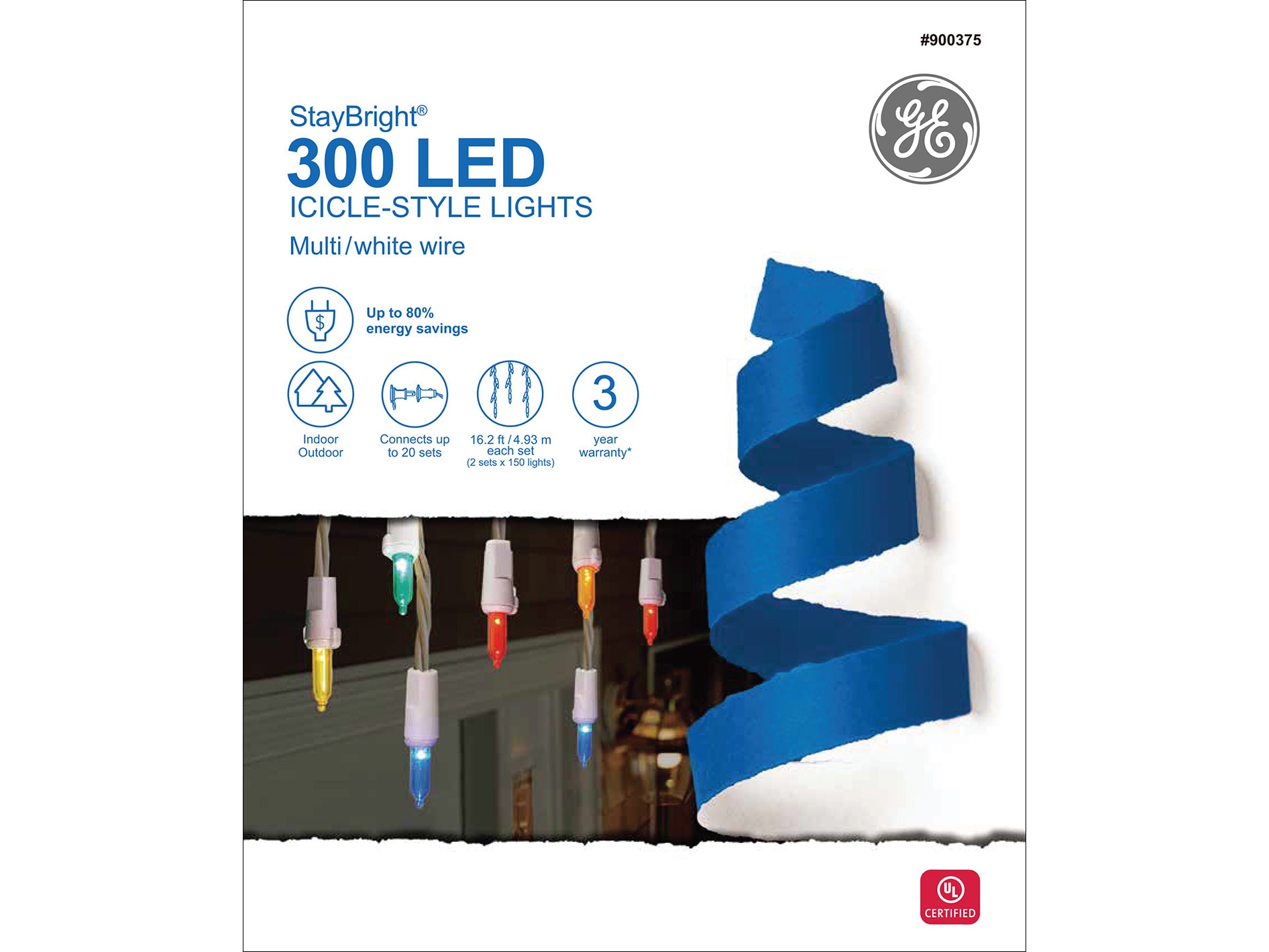 GE 91085LO Christmas-Icicle-Lights - View #6