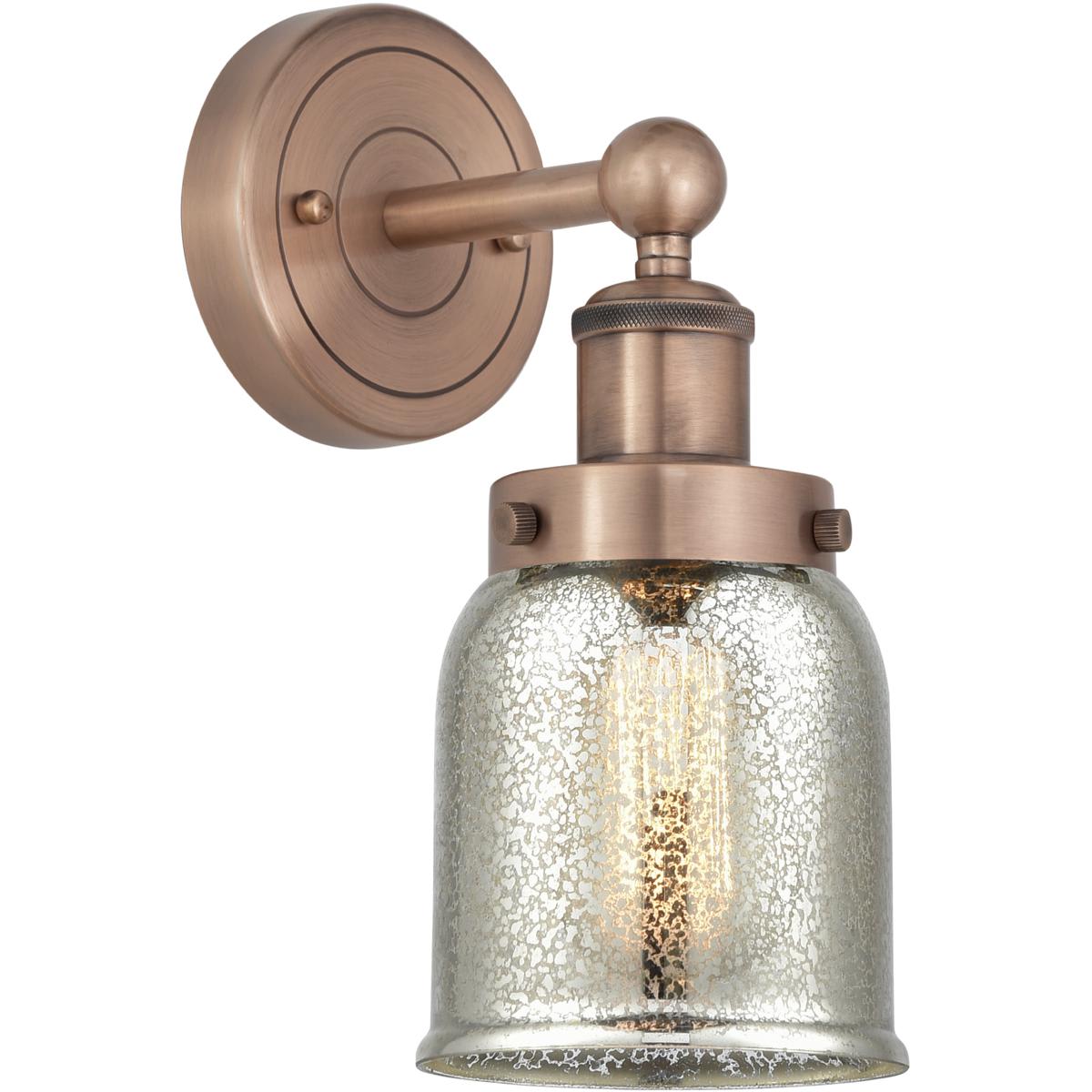 Innovations Lighting - 616-1W-AC-G58 Bell Sconce Wall Light in Antique Copper Silver Plated Mercury