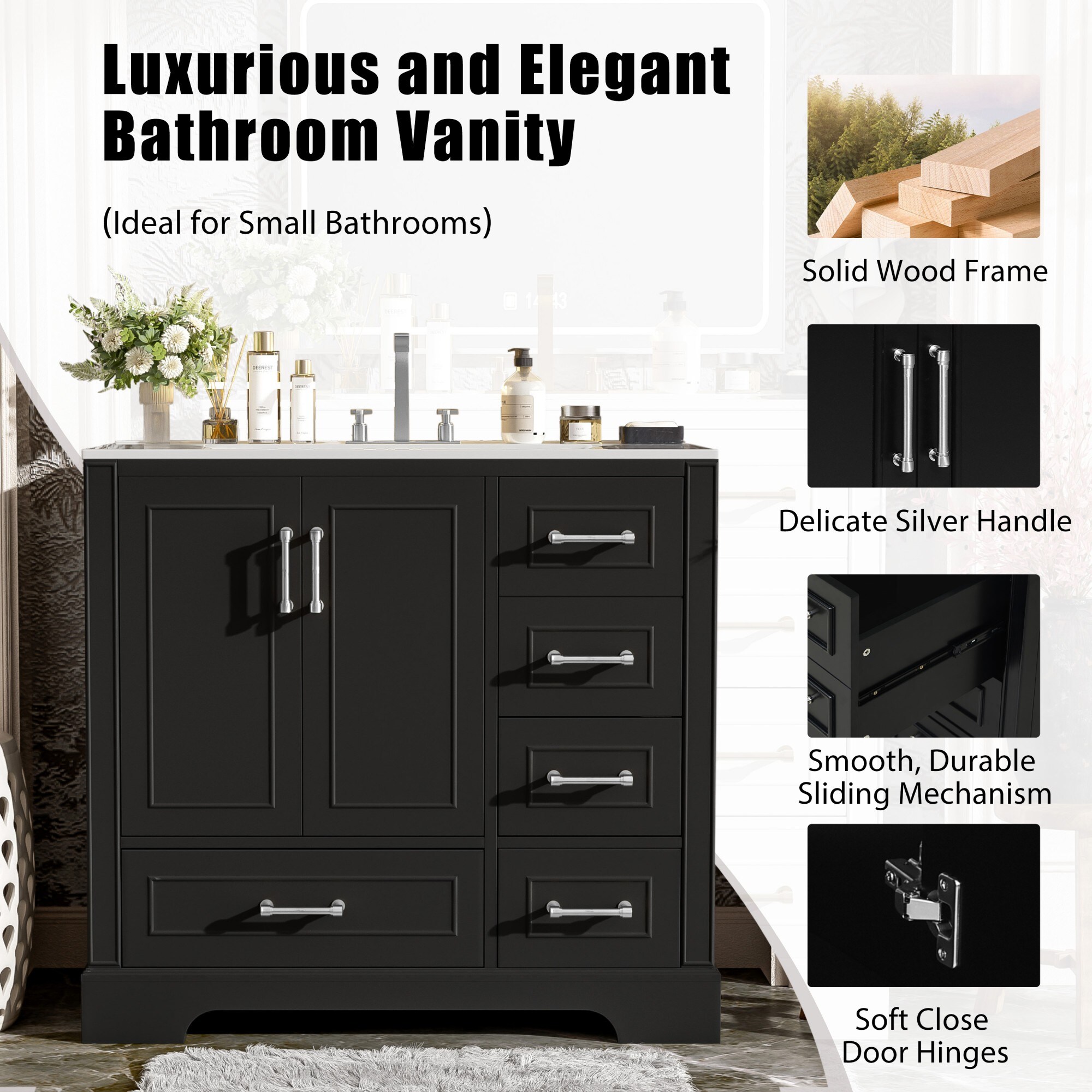 Dexmalle N729P251630B Bath-Vanity-Combo - View #5