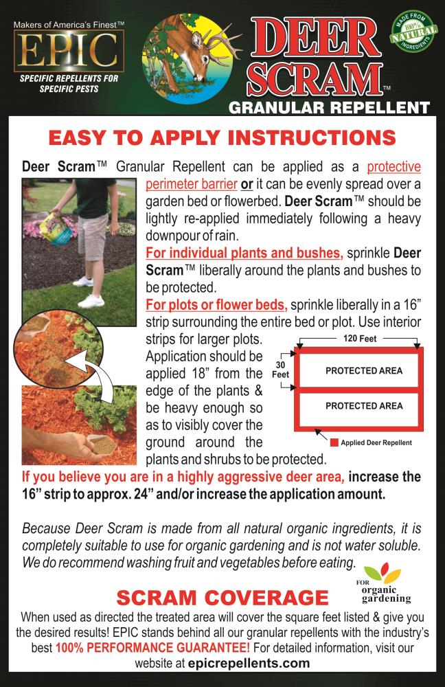 EPIC Deer Scram 2 Pound(s) Deer Repellent