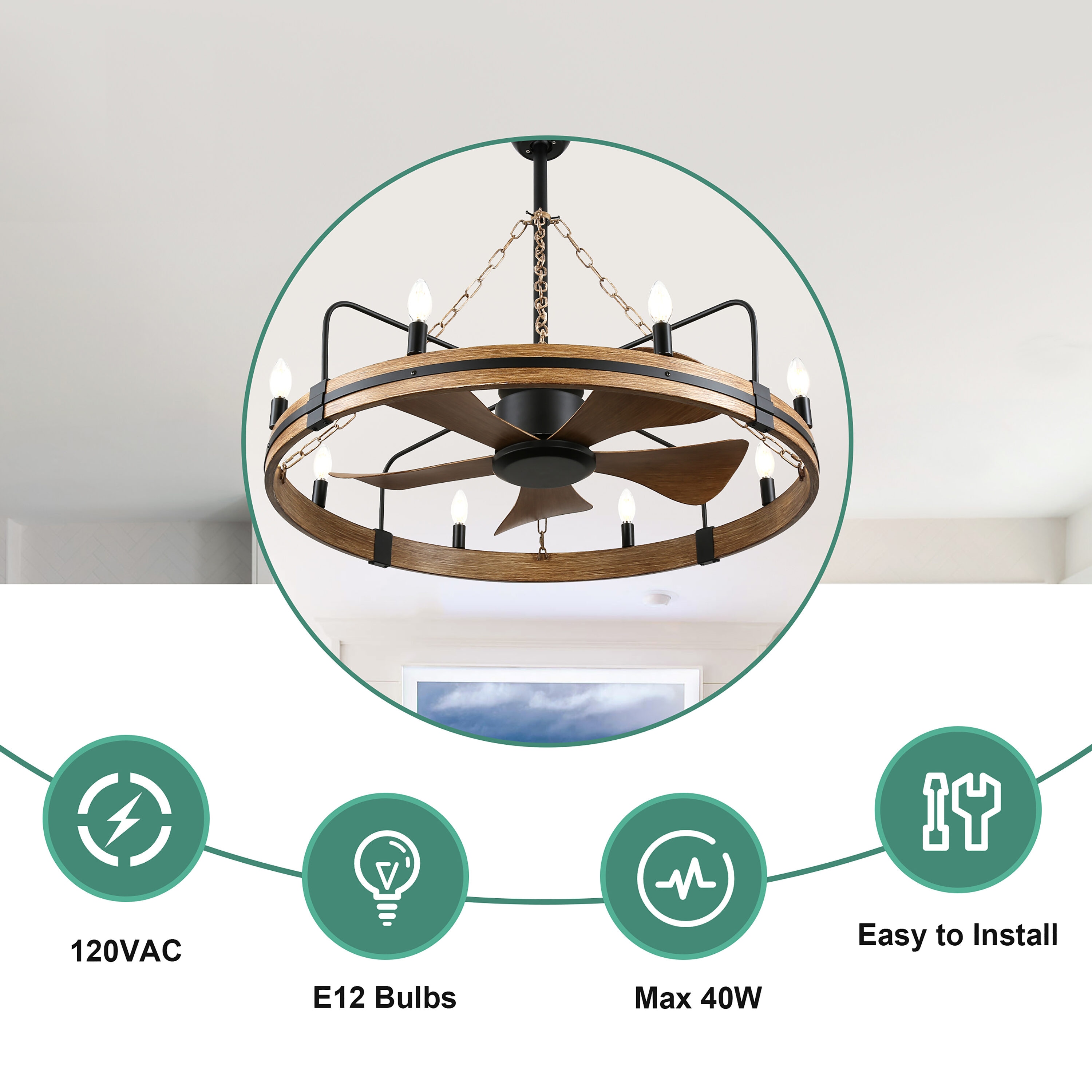 Cusp Barn GRD3670 Ceiling-Fans - View #6
