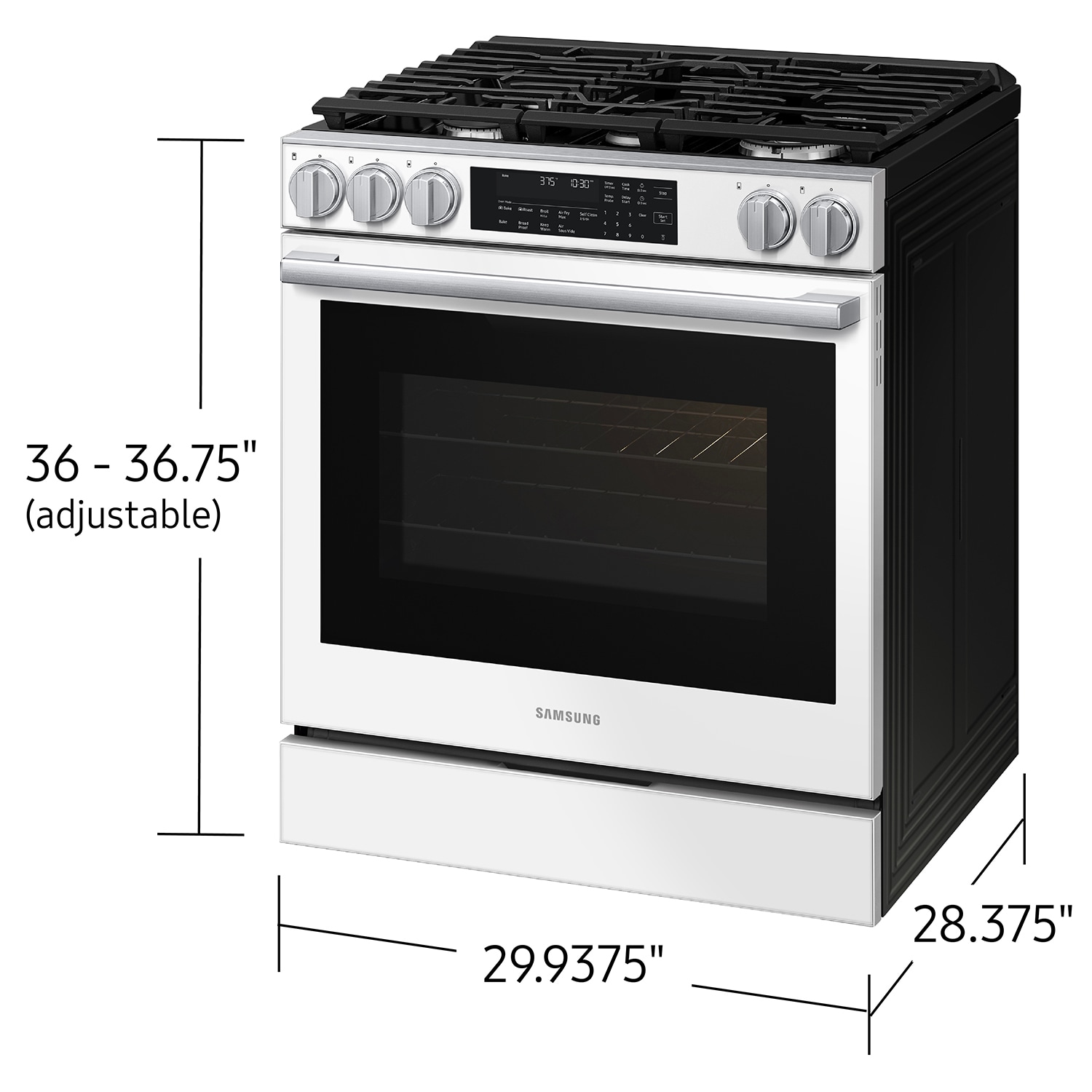 Samsung NSG90H60SW Freestanding-Gas-Ranges - View #9