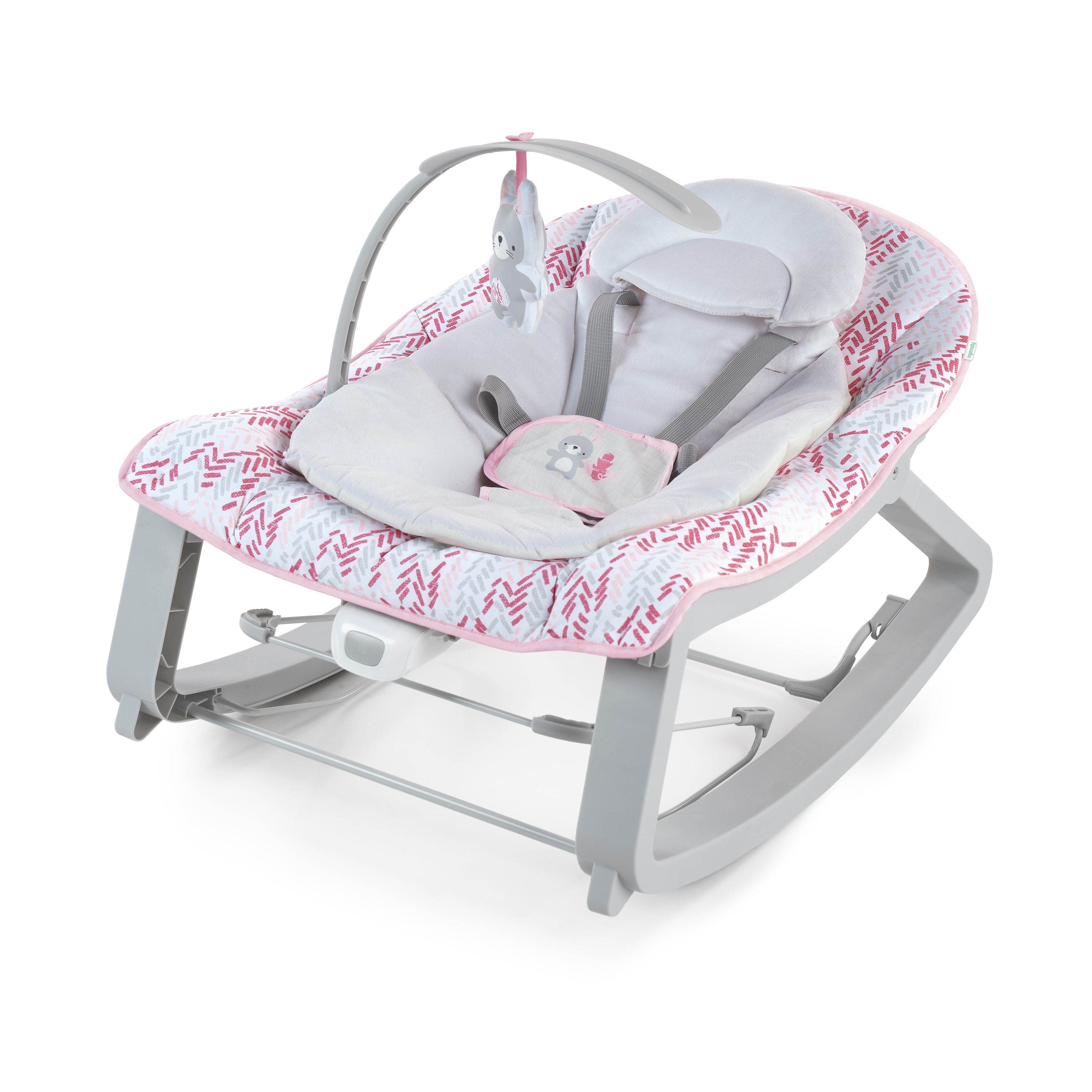 Ingenuity Keep Cozy 3-in-1 Bouncer and Rocker Seat 23-in Lily Kids Rocking Chair