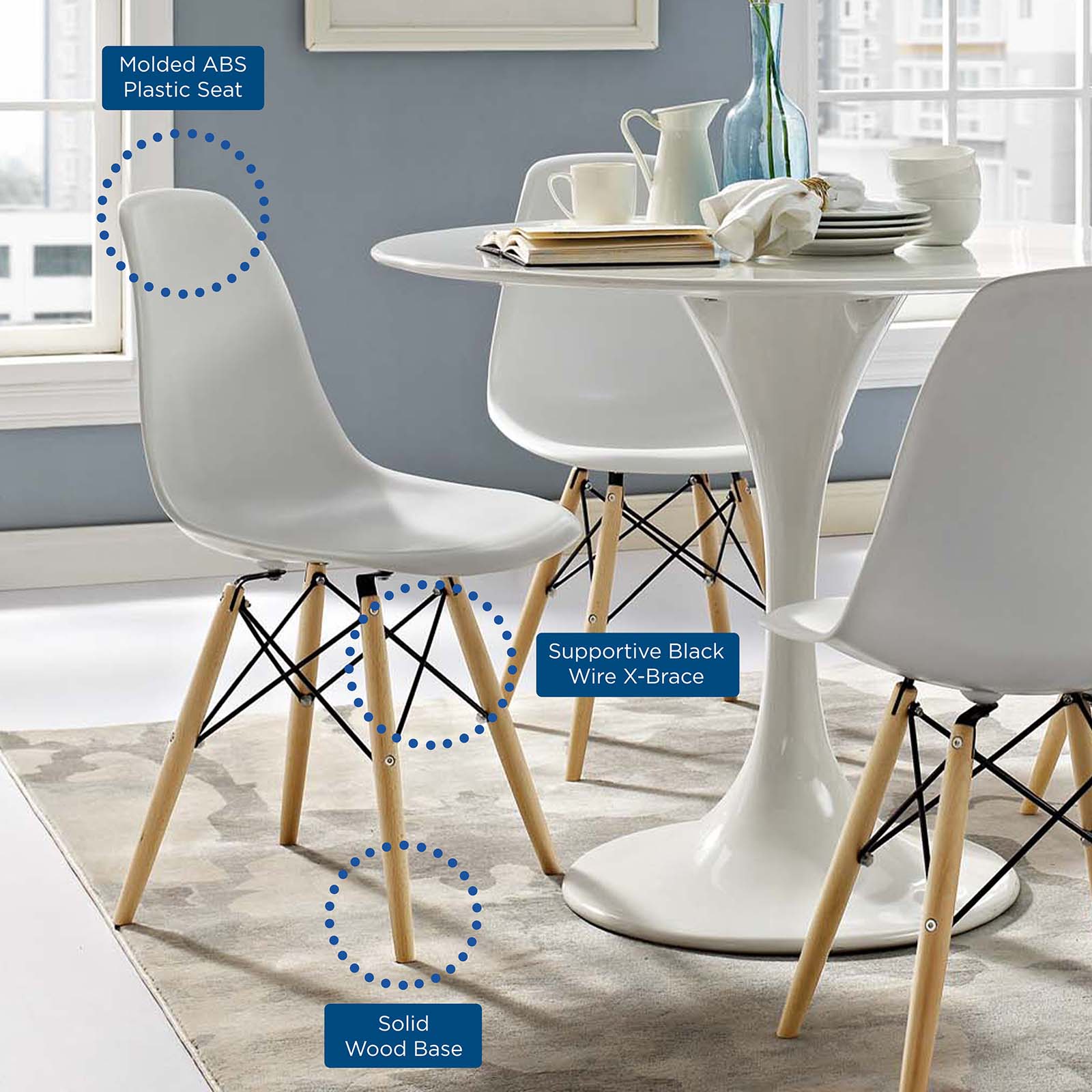 Modway EEI-180-WHI Dining-Chairs - View #5