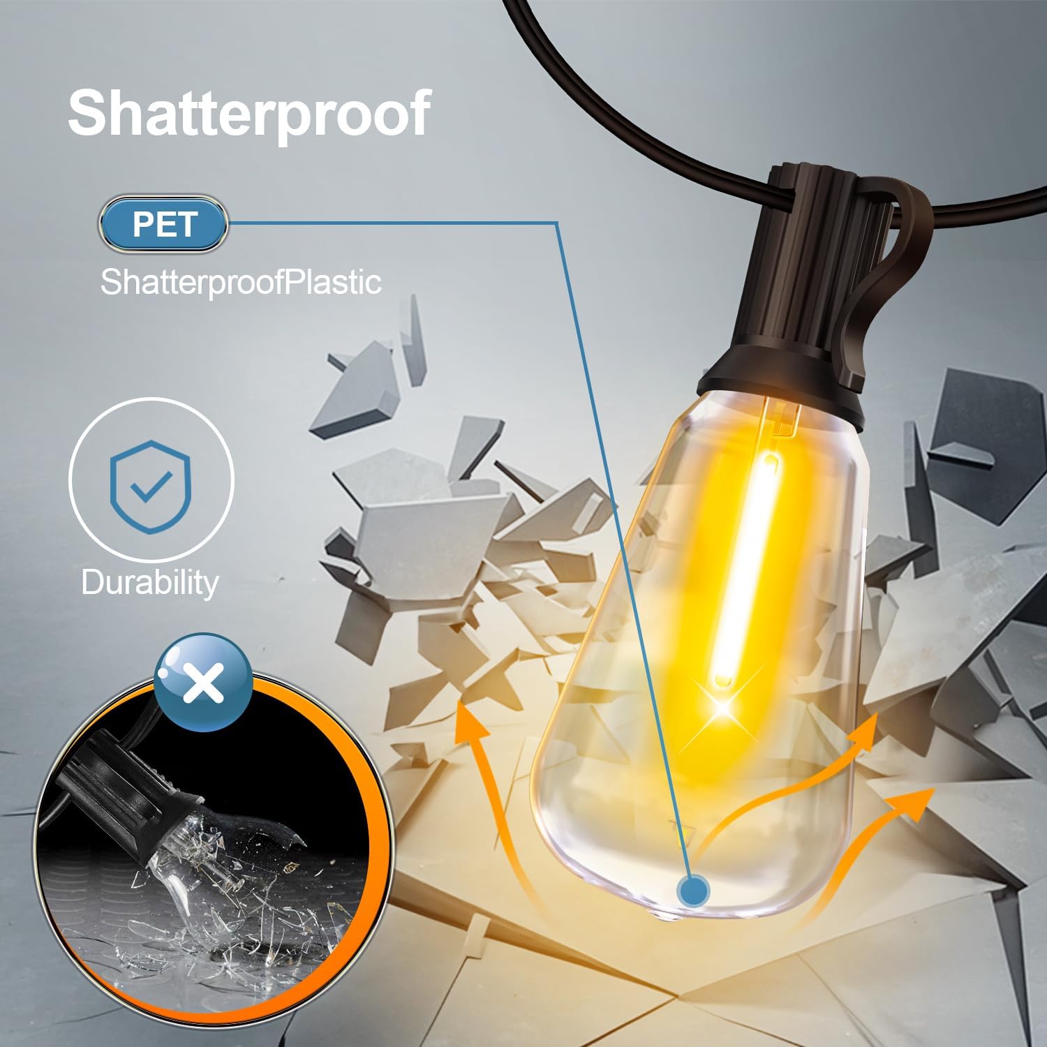 Phewnyzo LPW0721W211 Patio-String-Lights - View #6