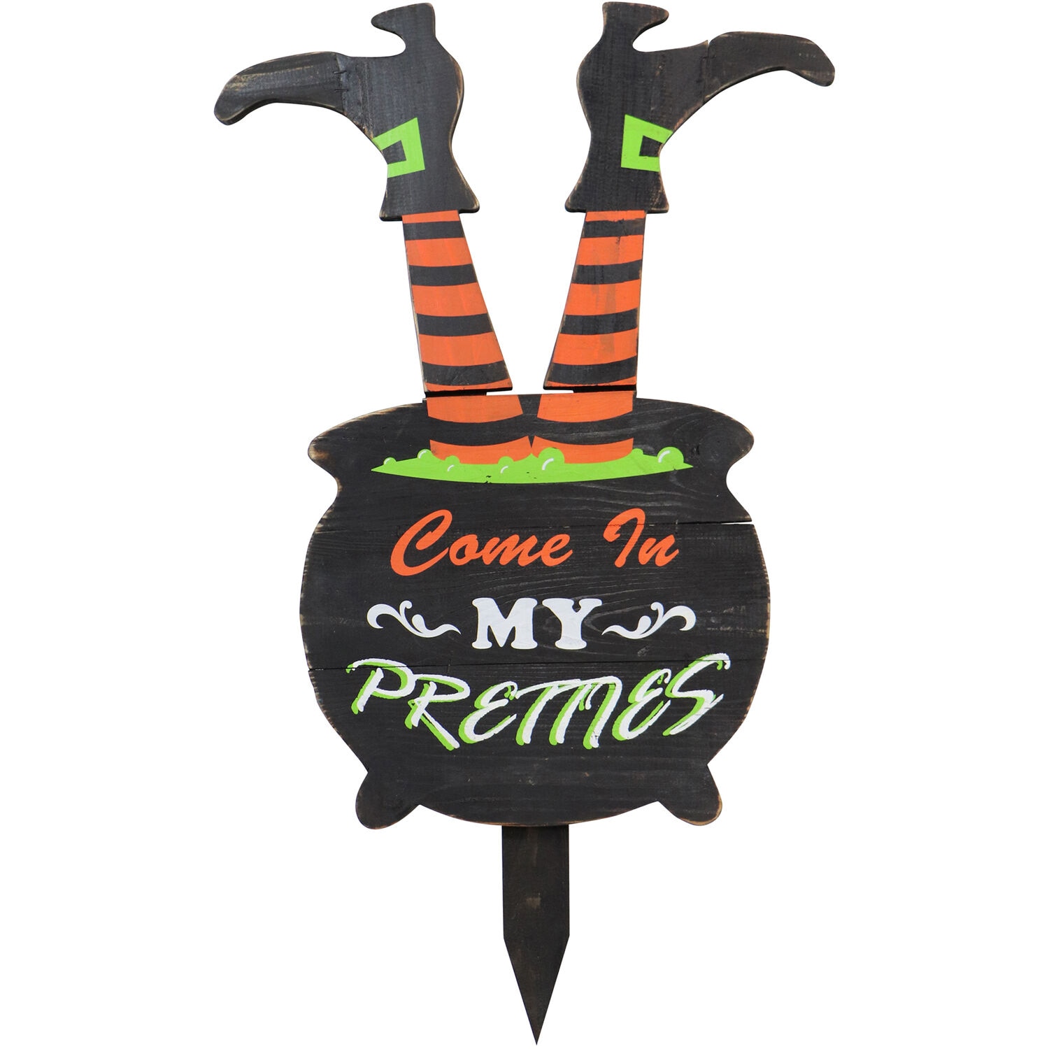 Haunted Hill Farm HHWOODWTCH-0BL Table-Halloween-Decor - View #9
