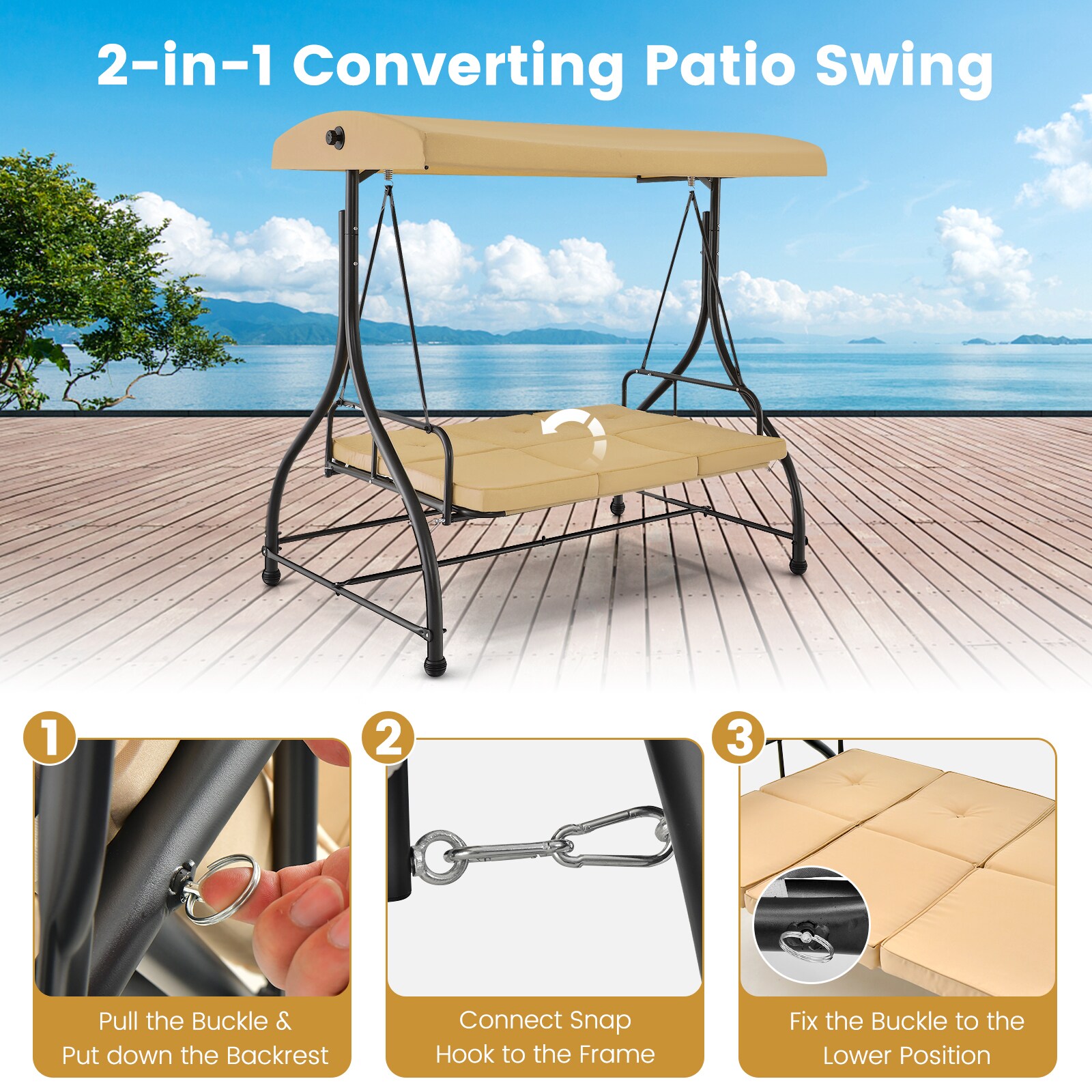 CALVON CLOF-NP11065BE Playset-Swings - Thumbnail View #3