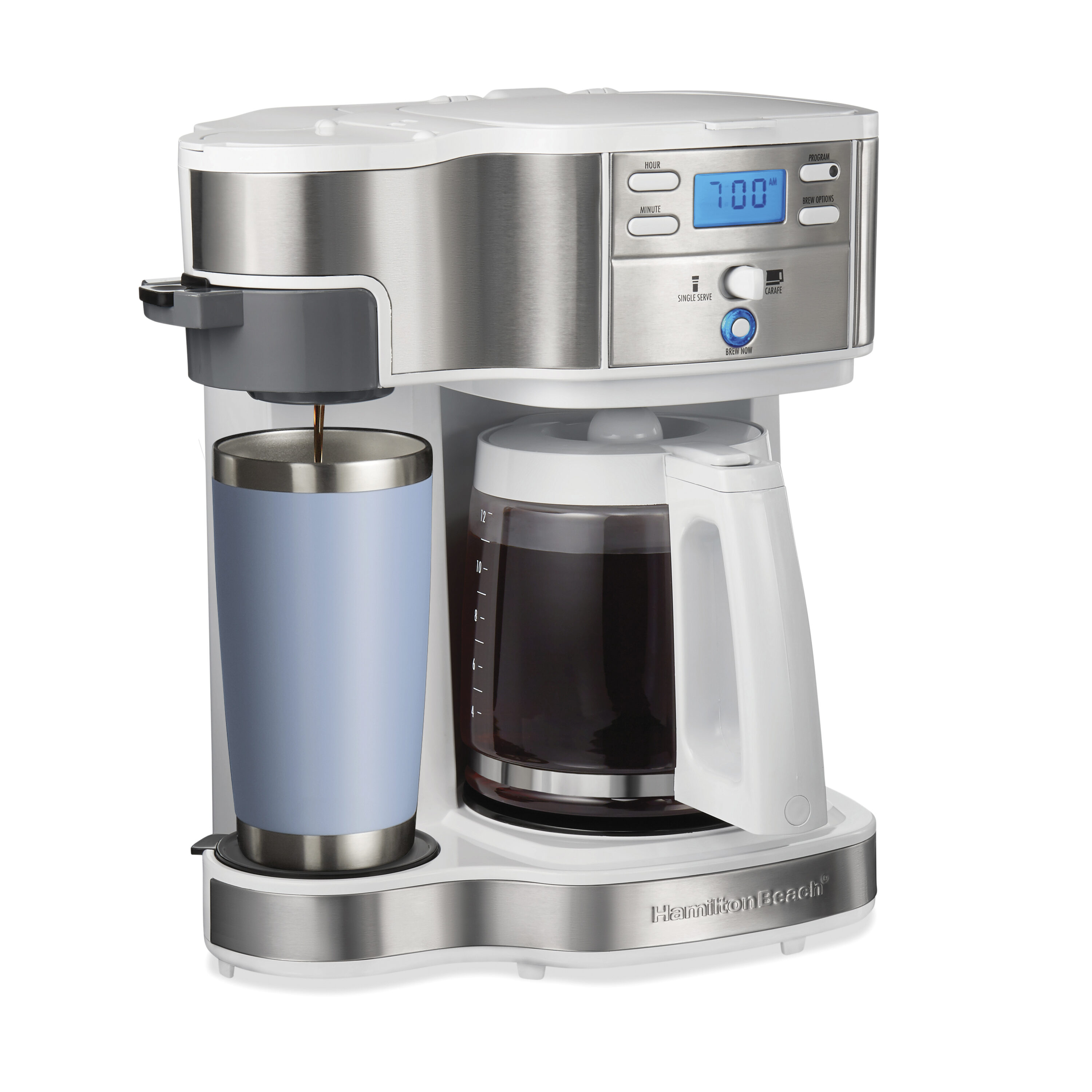 Hamilton Beach 12 Cup Programmable Drip Coffee Maker with 3 Brew
