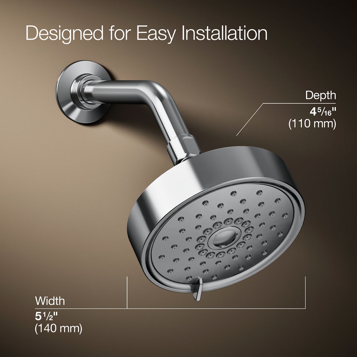 KOHLER K-22170-CP Fixed-Showerhead - View #3