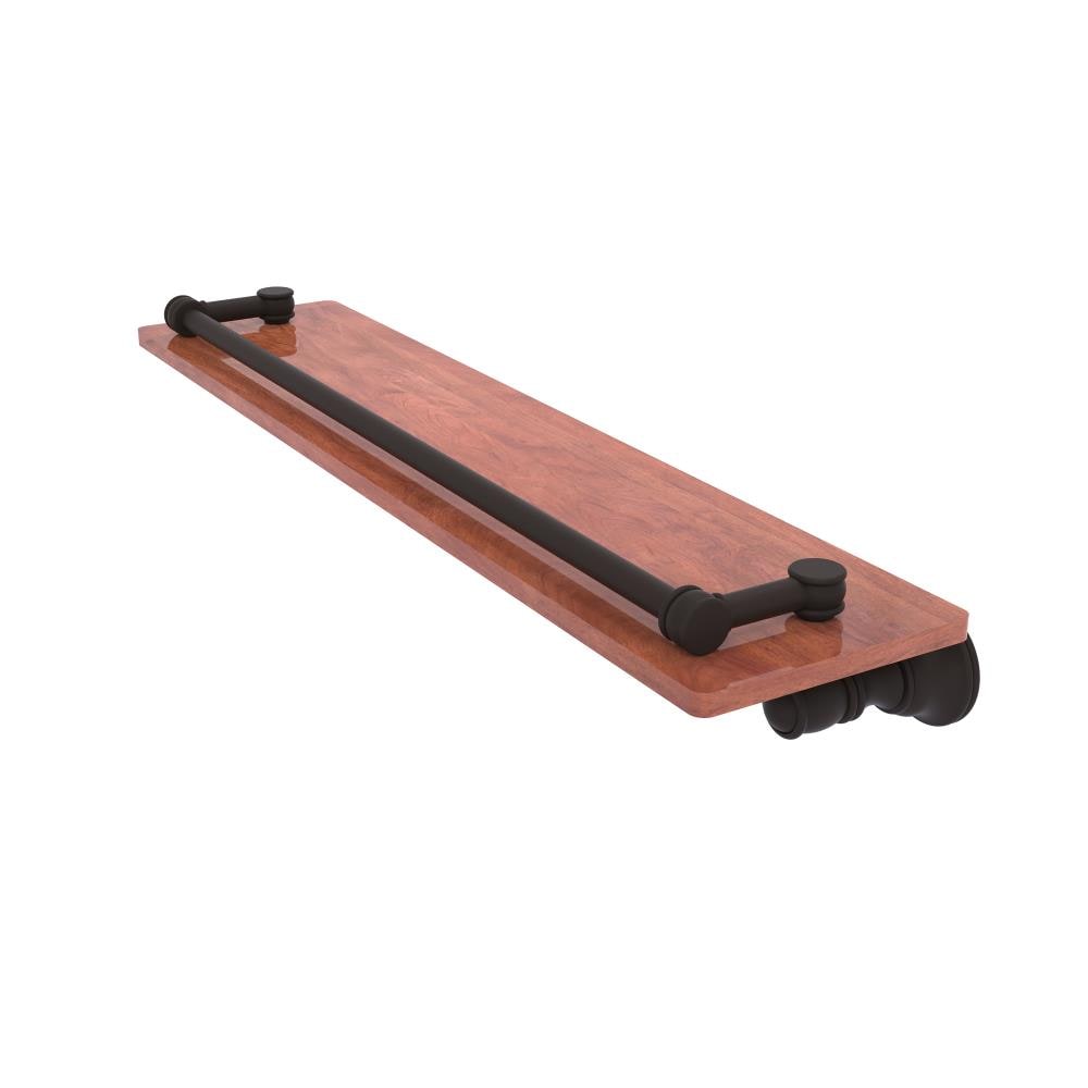 Allied Brass CL-1-22-GAL-IRW-ORB Carolina Oil Rubbed Bronze Wall mount Bathroom Shelf ( 22-in x 3.3-in x 5-in )