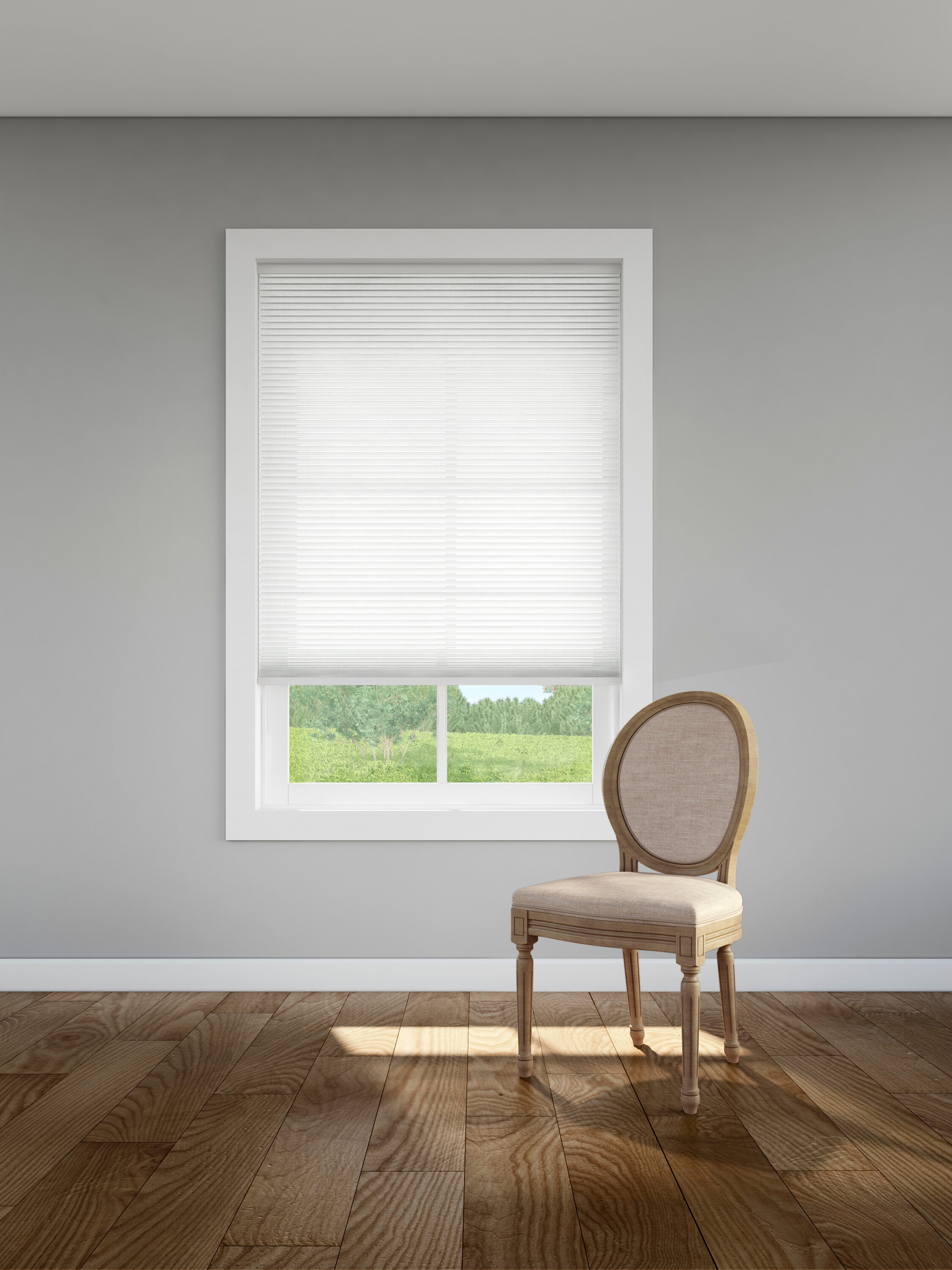 LEVOLOR 26-in x 72-in Snow Light Filtering Cordless Cellular shade Shade
