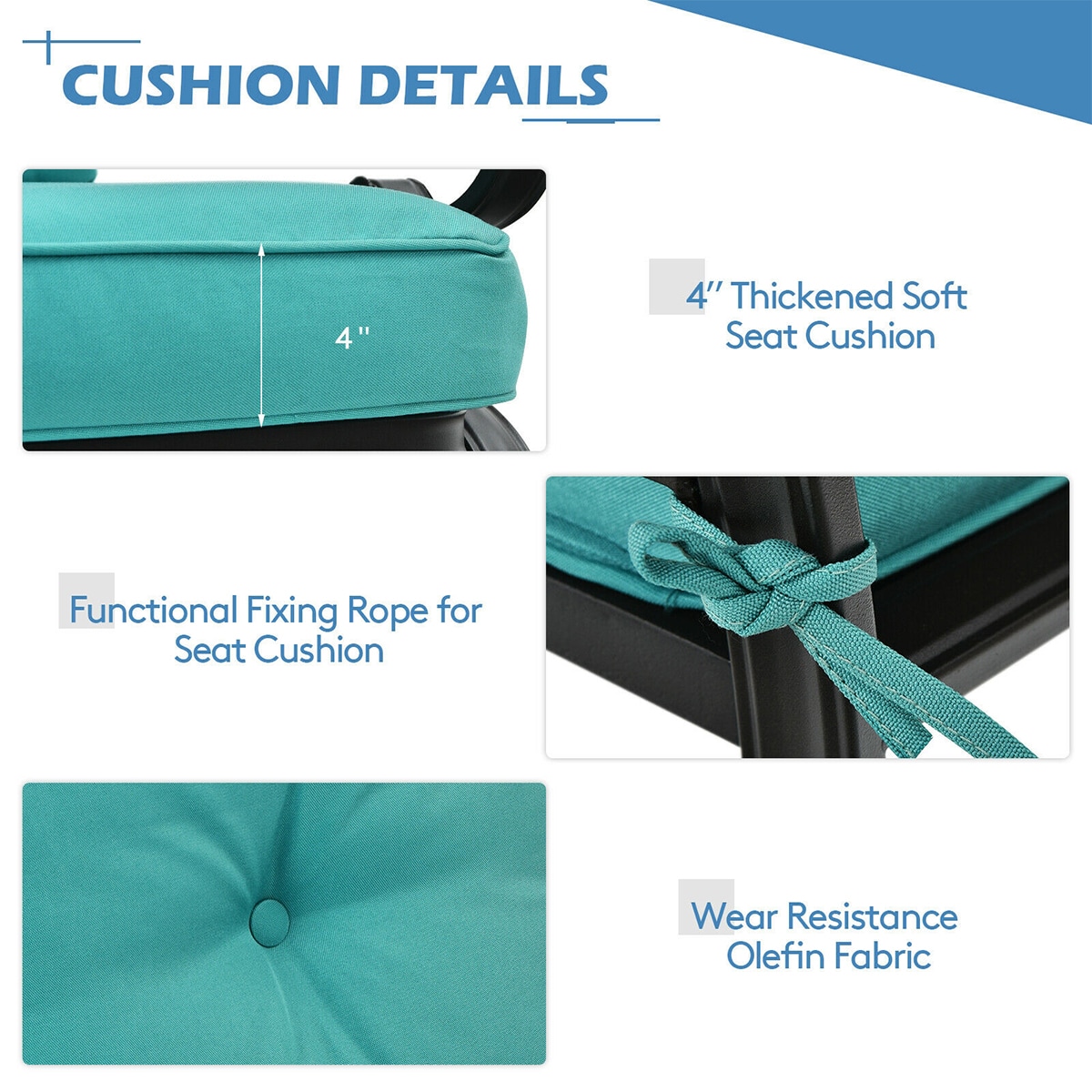 WELLFOR TDZN10179TU Patio-Sofas-Daybeds - View #4